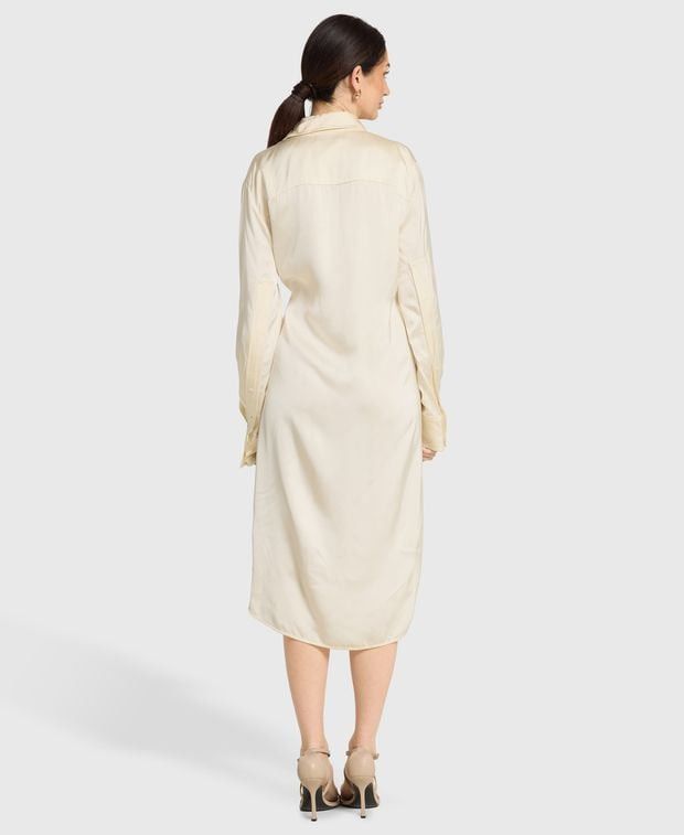Jil Sander Satin dress Size XS / US 0-2 / IT 36-38 - 2 Thumbnail