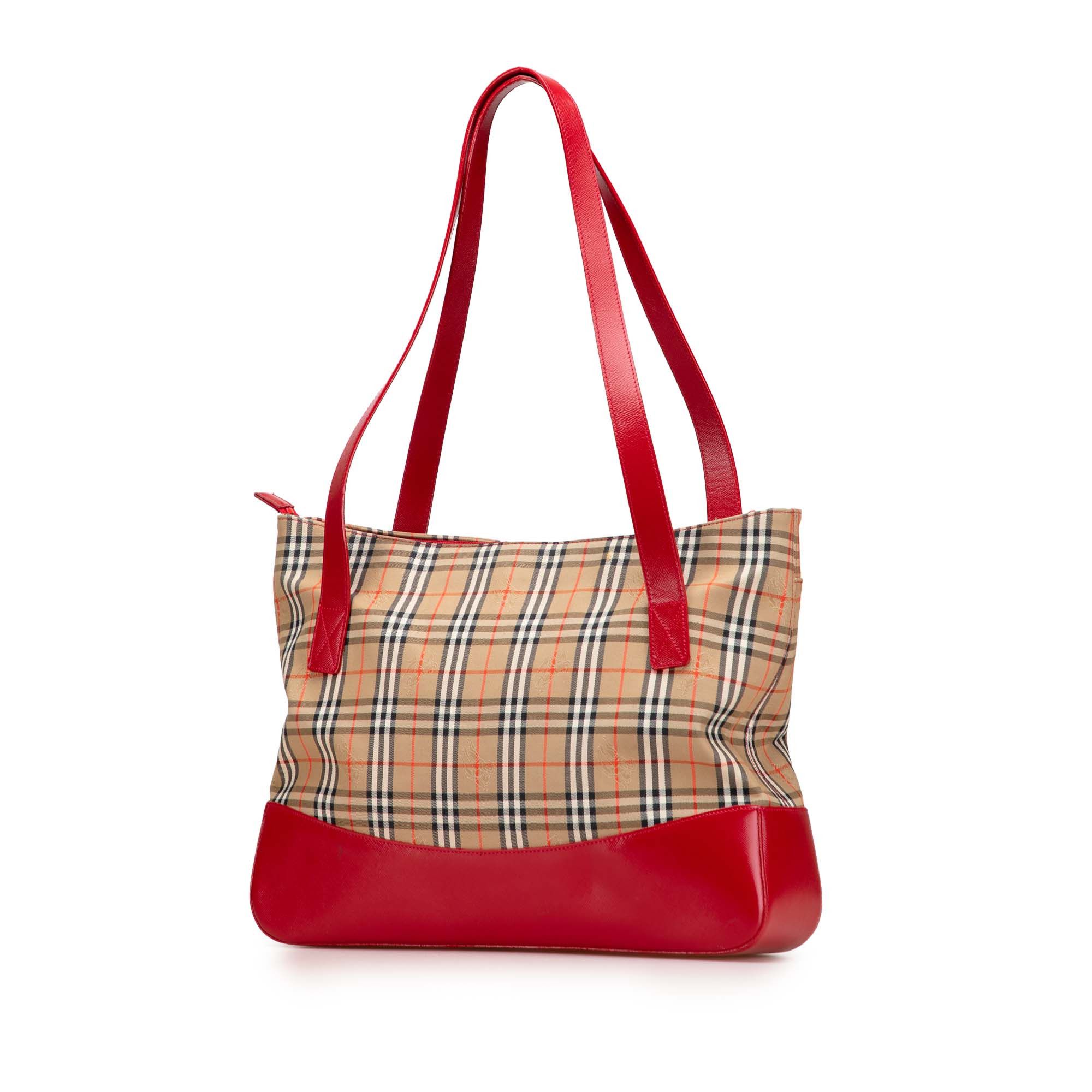 Burberry Haymarket Check Canvas Tote Size ONE SIZE - 2 Thumbnail
