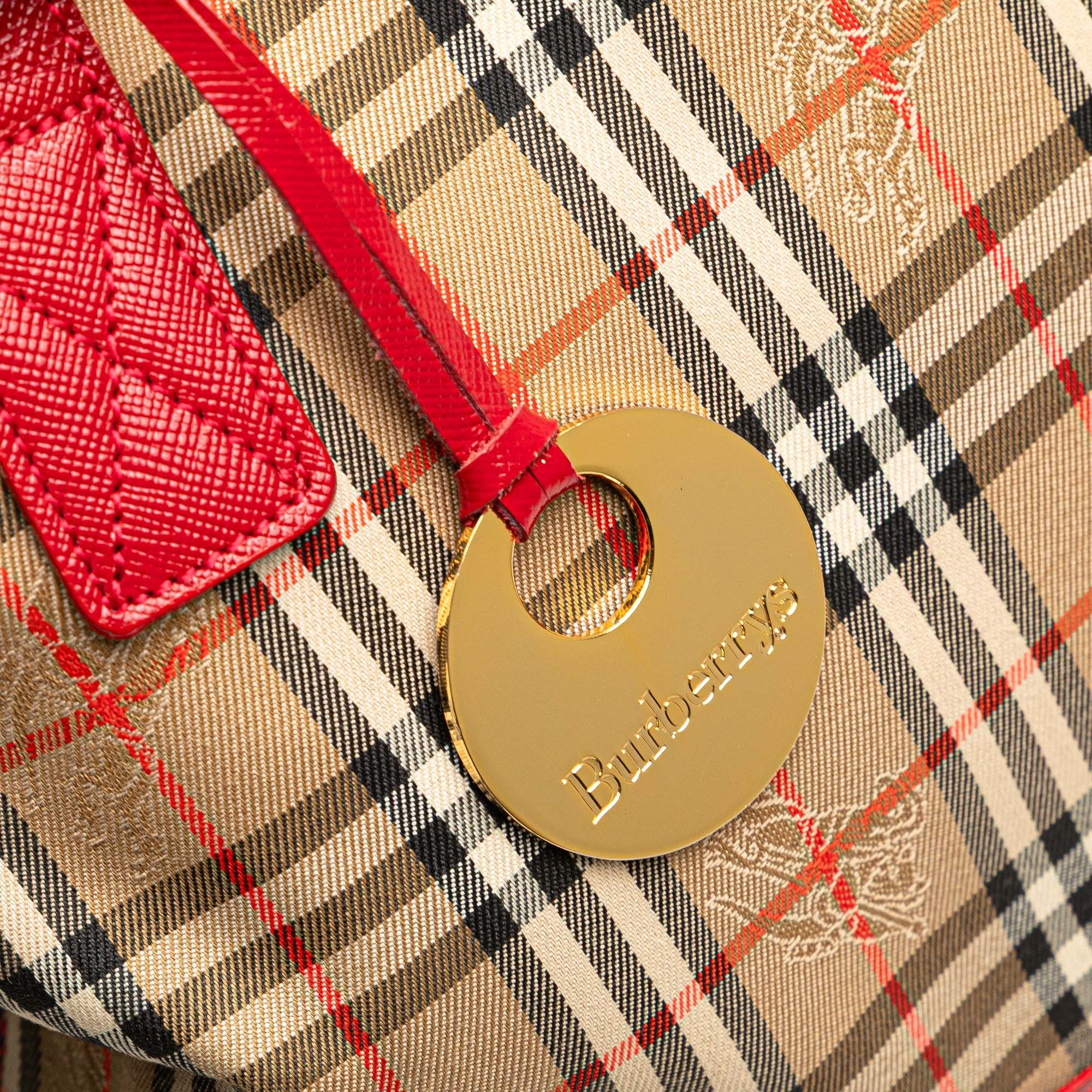 Burberry Haymarket Check Canvas Tote Size ONE SIZE - 5 Thumbnail