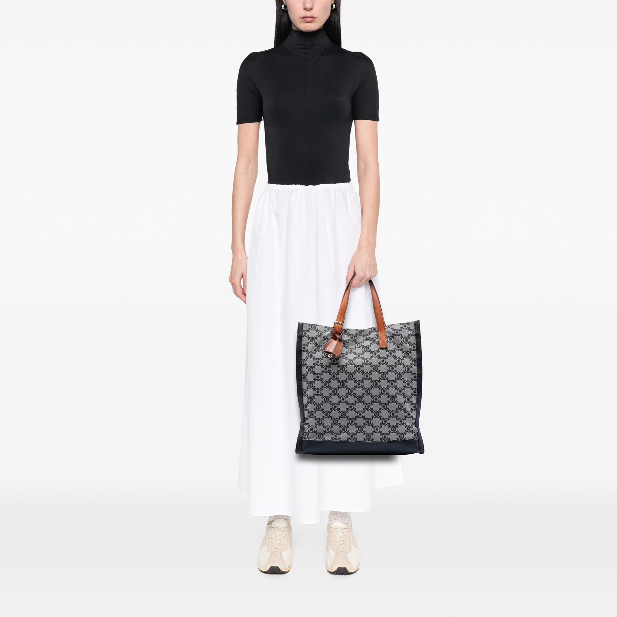 Macadam Canvas Vertical Tote