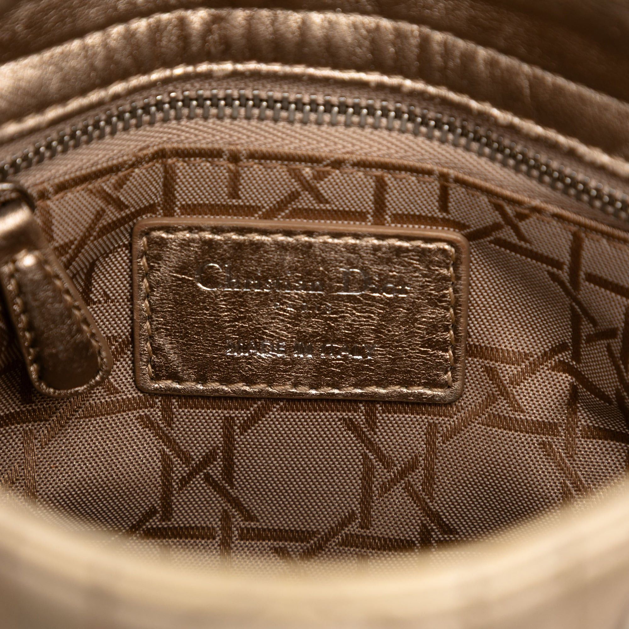 Dior Mini Metallic Lambskin Cannage Lady Dior Size ONE SIZE - 5 Thumbnail