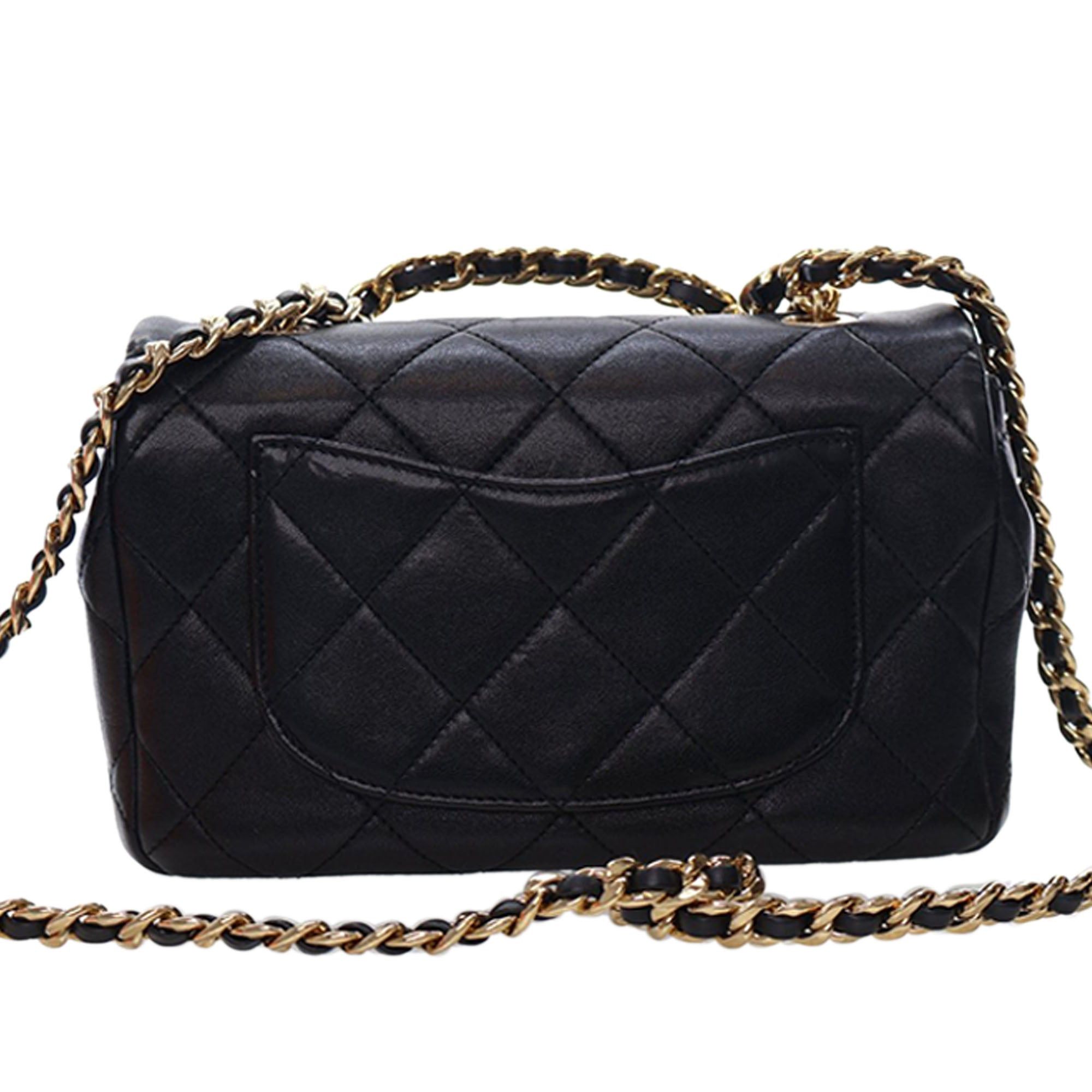 Chanel Small Quilted Lambskin Round Top Handle Flap Size ONE SIZE - 4 Thumbnail