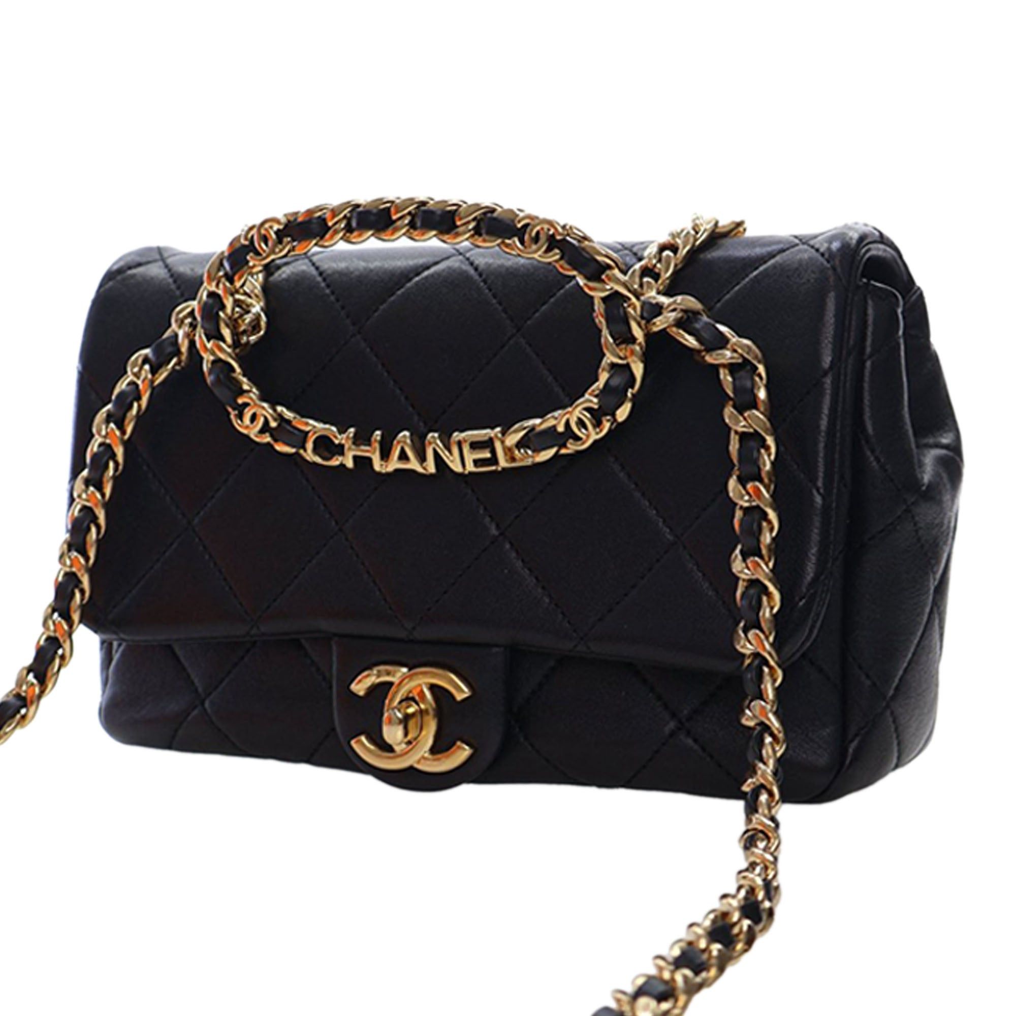 Chanel Small Quilted Lambskin Round Top Handle Flap Size ONE SIZE - 2 Thumbnail