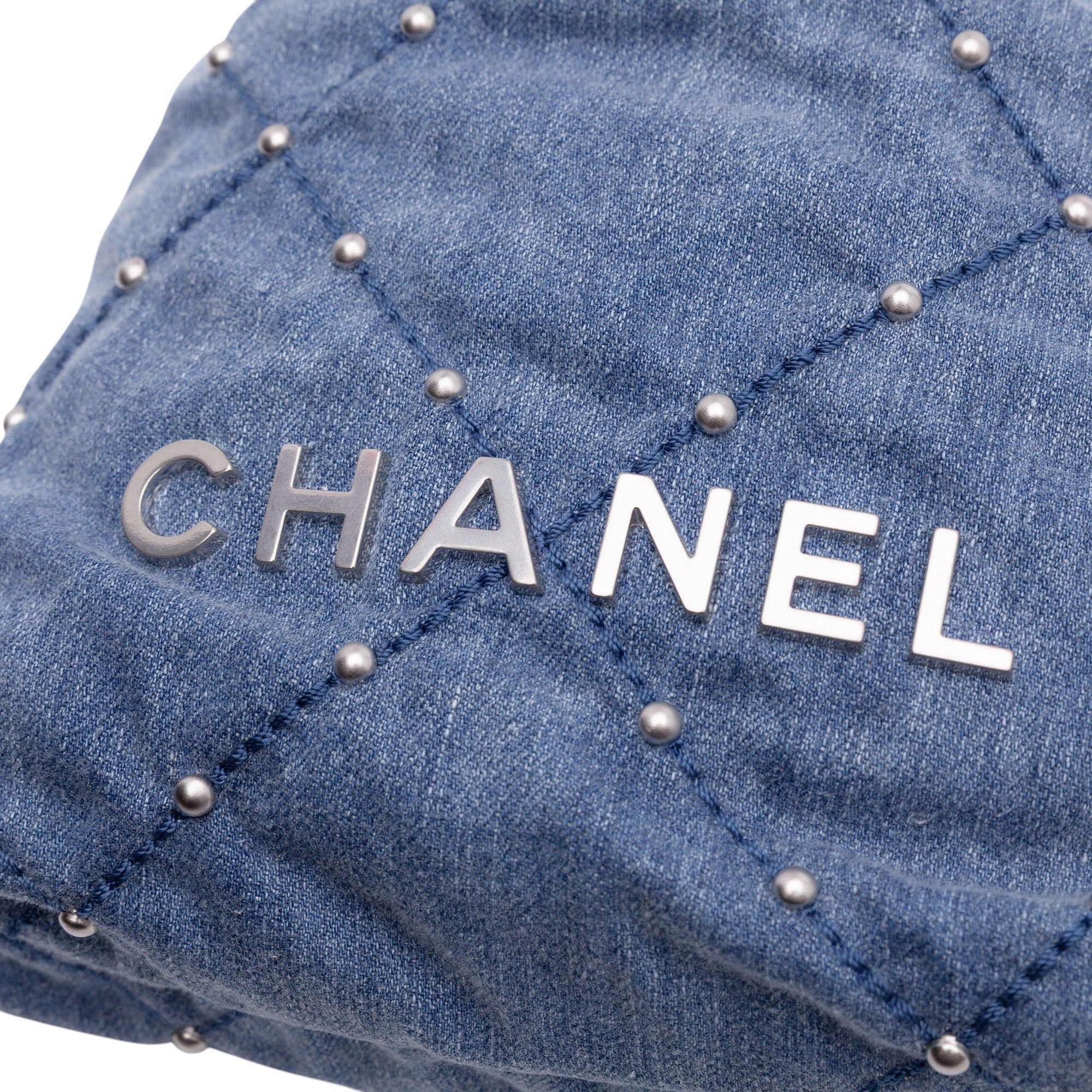 Chanel Mini Denim Studded 22 Handbag Size ONE SIZE - 8 Thumbnail