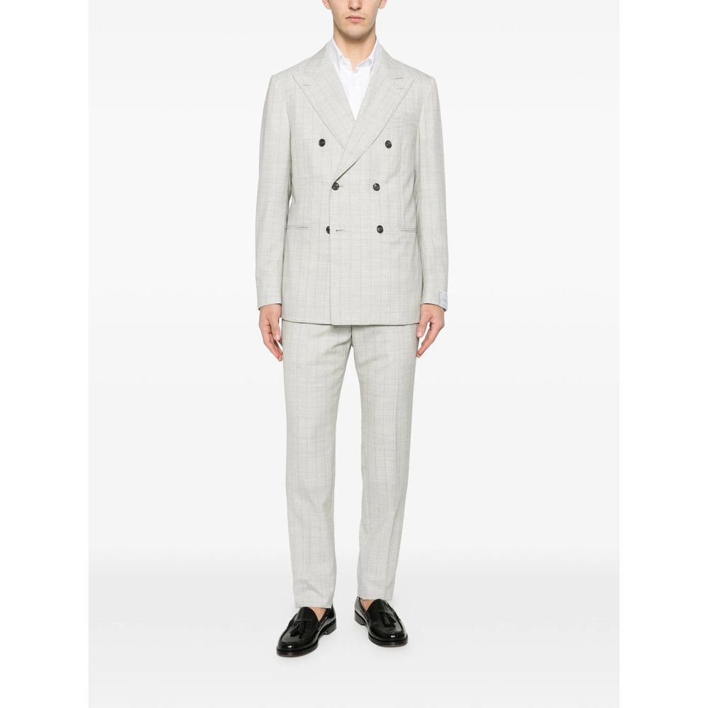 Caruso Caruso GREY Suits - Double Breasted Suits Size US XL / EU 56 / 4 - 3 Thumbnail
