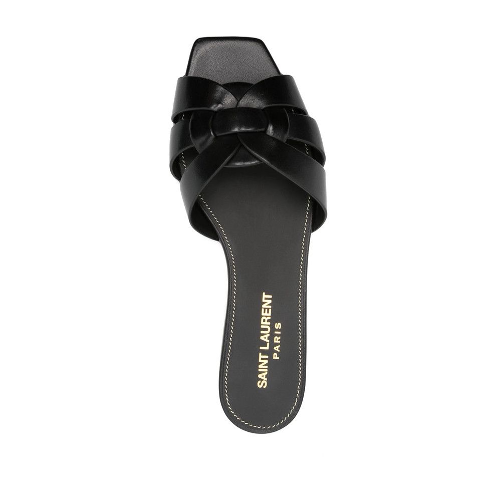 Saint Laurent Paris Saint Laurent BLACK Sandals Size US 11 / IT 41 - 2 Thumbnail