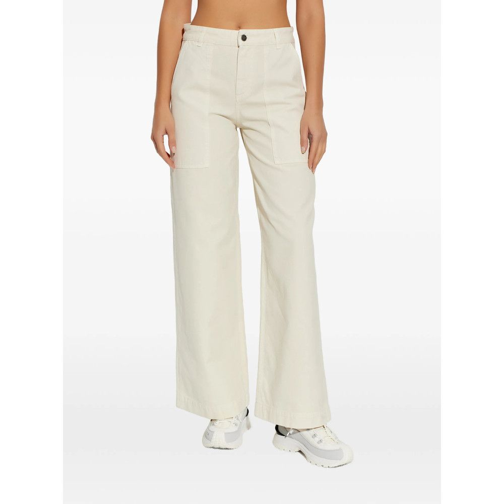 Moncler Moncler NEUTRALS Trousers - Palazzo Pants Size 28" / US 6 / IT 42 - 4 Thumbnail
