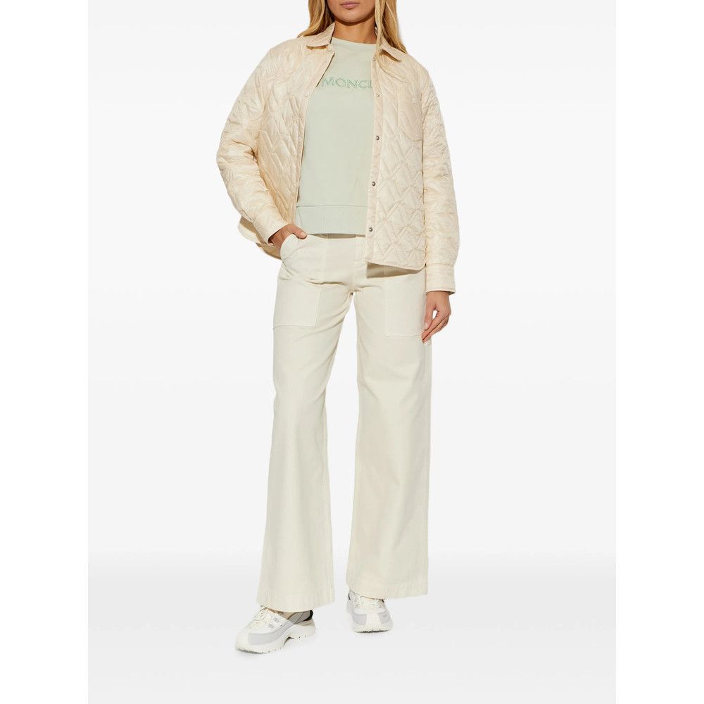 Moncler Moncler NEUTRALS Trousers - Palazzo Pants Size 28" / US 6 / IT 42 - 5 Thumbnail