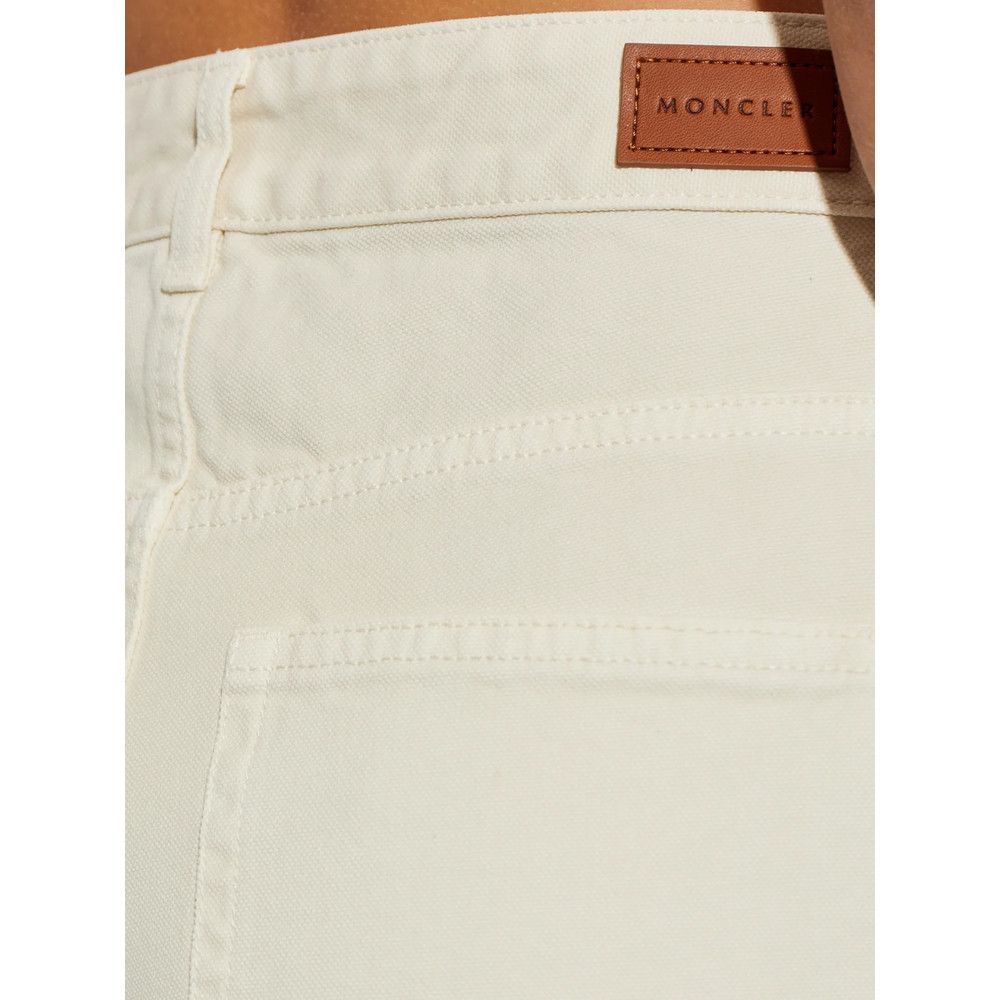 Moncler Moncler NEUTRALS Trousers - Palazzo Pants Size 28" / US 6 / IT 42 - 2 Thumbnail