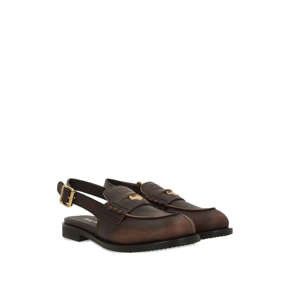 Miu Miu Miu Miu BROWN Loafers Size US 7 / IT 37 - 3 Thumbnail