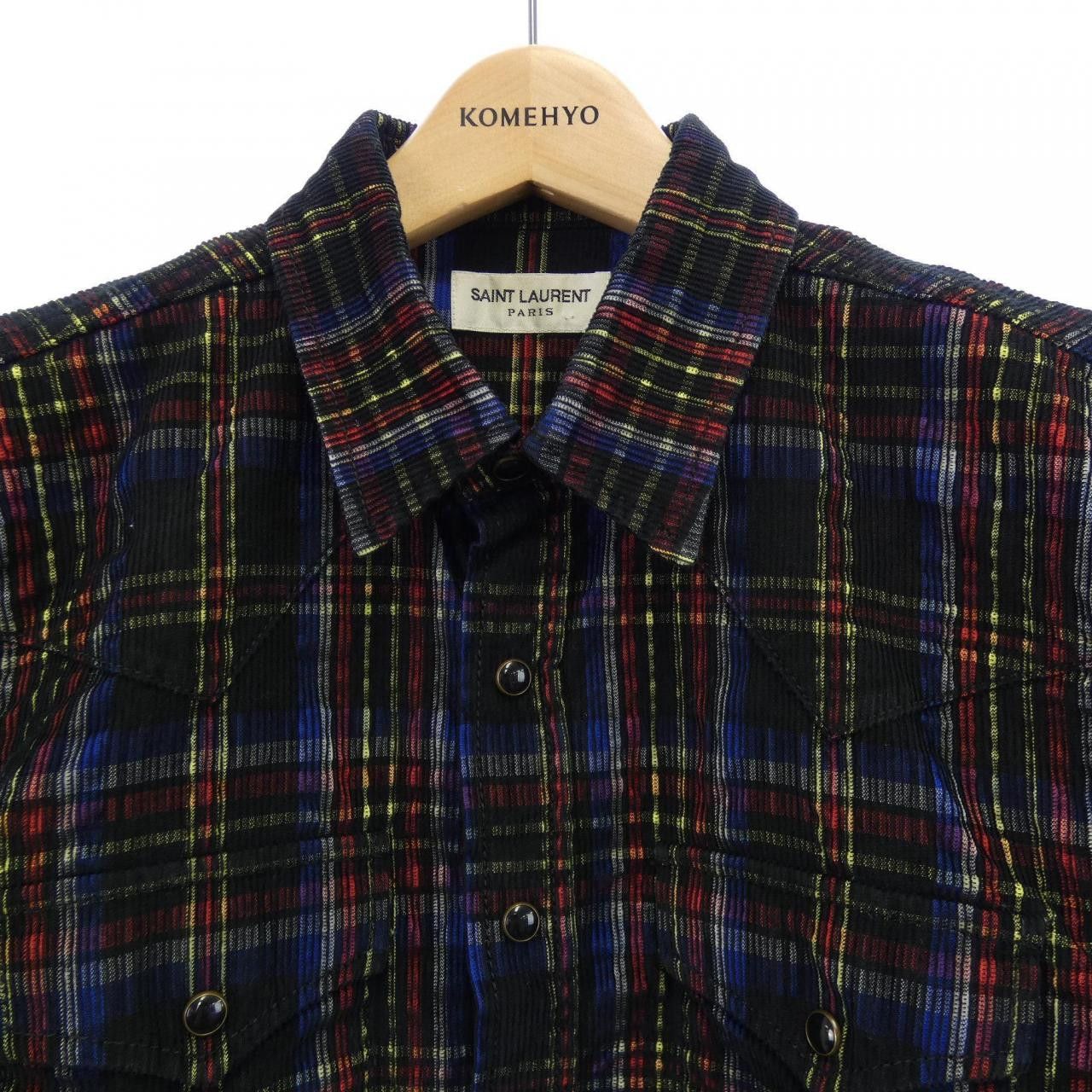 Yves Saint Laurent Yves Saint Laurent Saint Laurent 597059 Y22MA Shirt Textile Dress Shirt 597059 Y22MA DUTY FREE for USA Size ONE SIZE - 5 Thumbnail