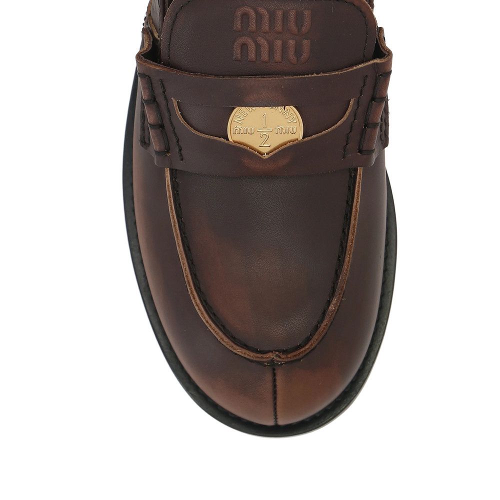 Miu Miu Miu Miu BROWN Loafers Size US 8 / IT 38 - 2 Thumbnail