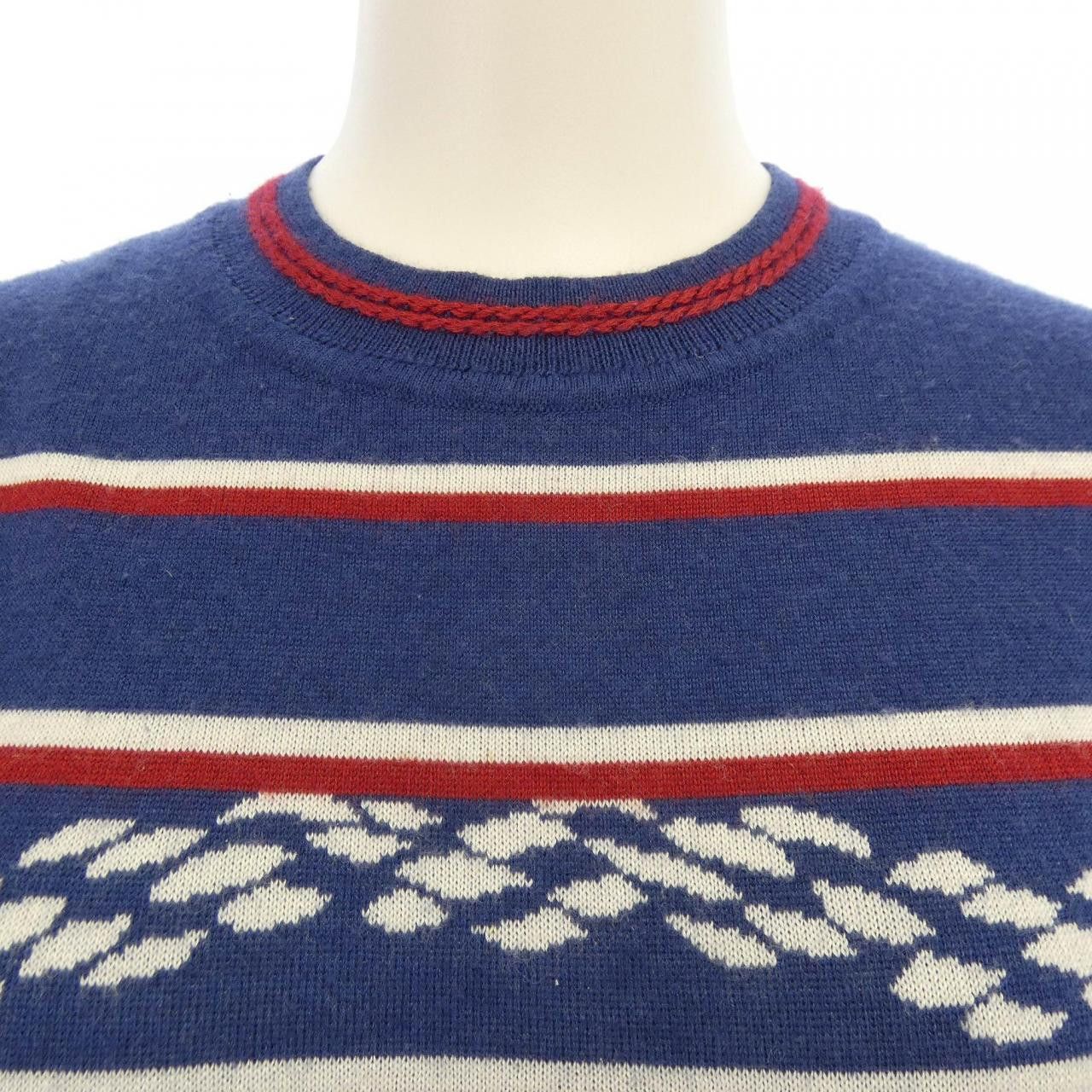 Hermes Hermes Hermes CANOE CHAINE D'ANCRE Cashmere Blend Knitwear Textile Tops DUTY FREE for USA Size ONE SIZE - 5 Thumbnail