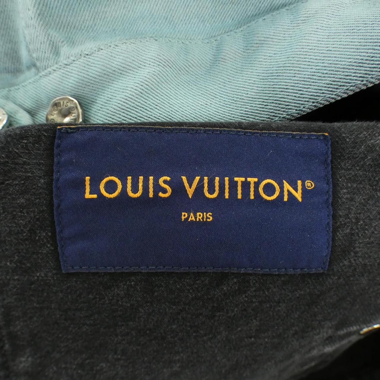 Louis Vuitton Louis Vuitton Louis Vuitton Embroidered Denim Jacket Textile Outerwear HQA15WTZ0 DUTY FREE for USA Size ONE SIZE - 6 Thumbnail