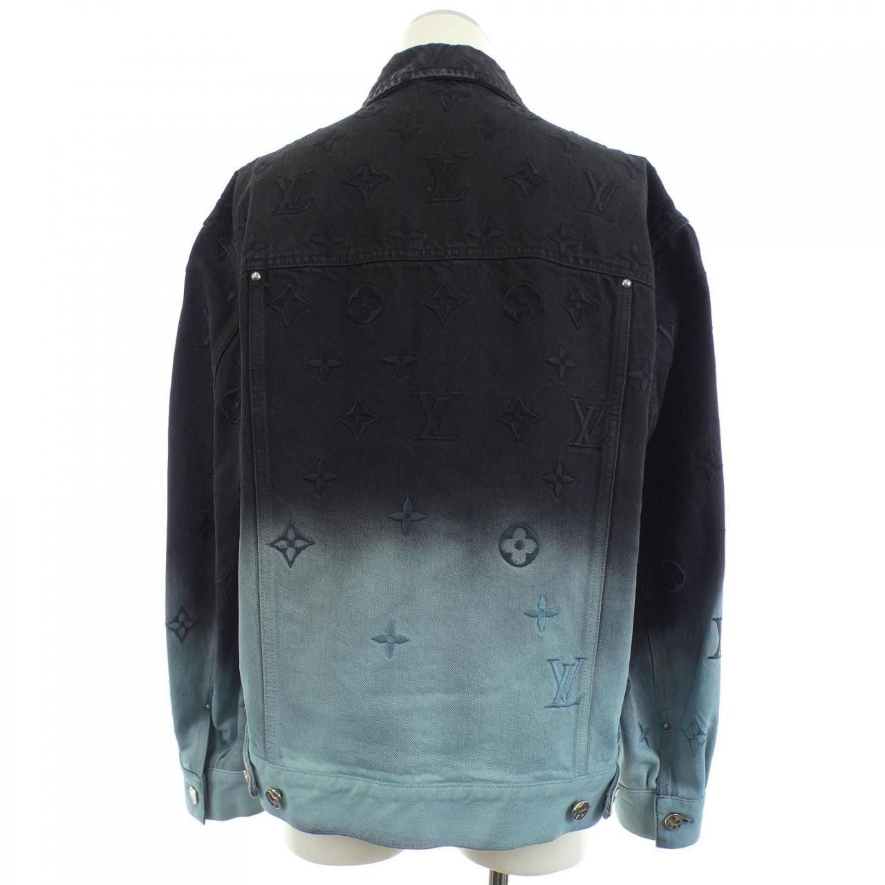 Louis Vuitton Louis Vuitton Louis Vuitton Embroidered Denim Jacket Textile Outerwear HQA15WTZ0 DUTY FREE for USA Size ONE SIZE - 2 Thumbnail