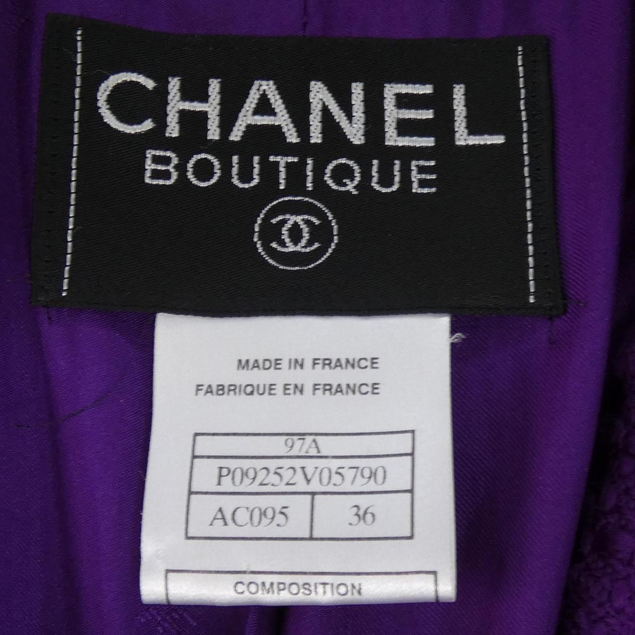 Chanel Chanel Chanel Jacket Textile Outerwear P09252V05790 97A DUTY FREE for USA Size ONE SIZE - 4 Thumbnail