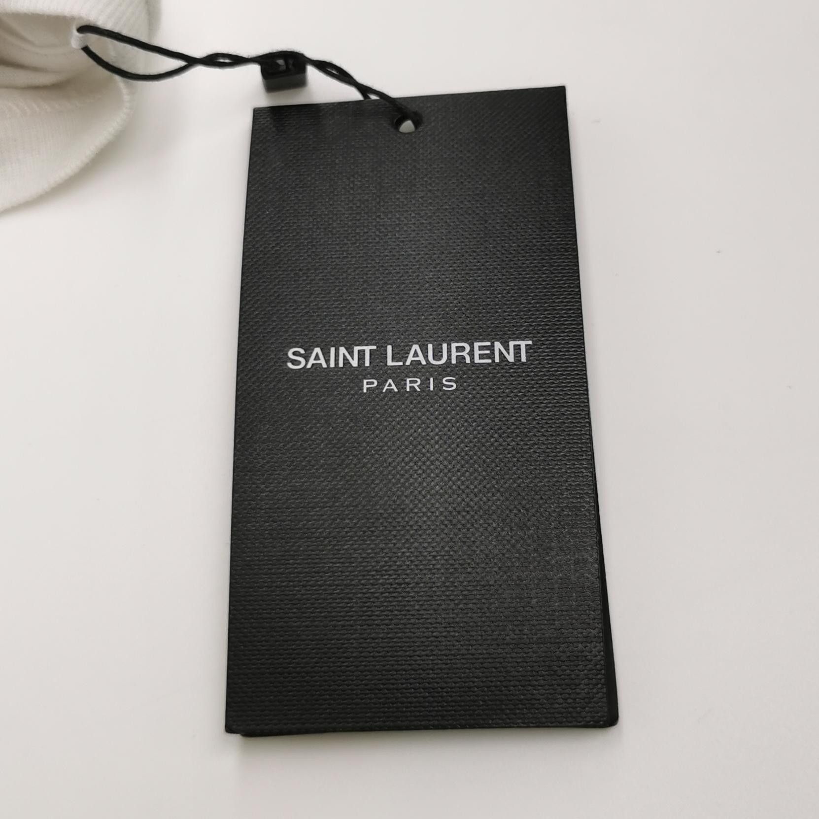 Saint Laurent Paris Saint Laurent L Cotton Graphic Crewneck T-Shirt Size US L / EU 52-54 / 3 - 21 Thumbnail