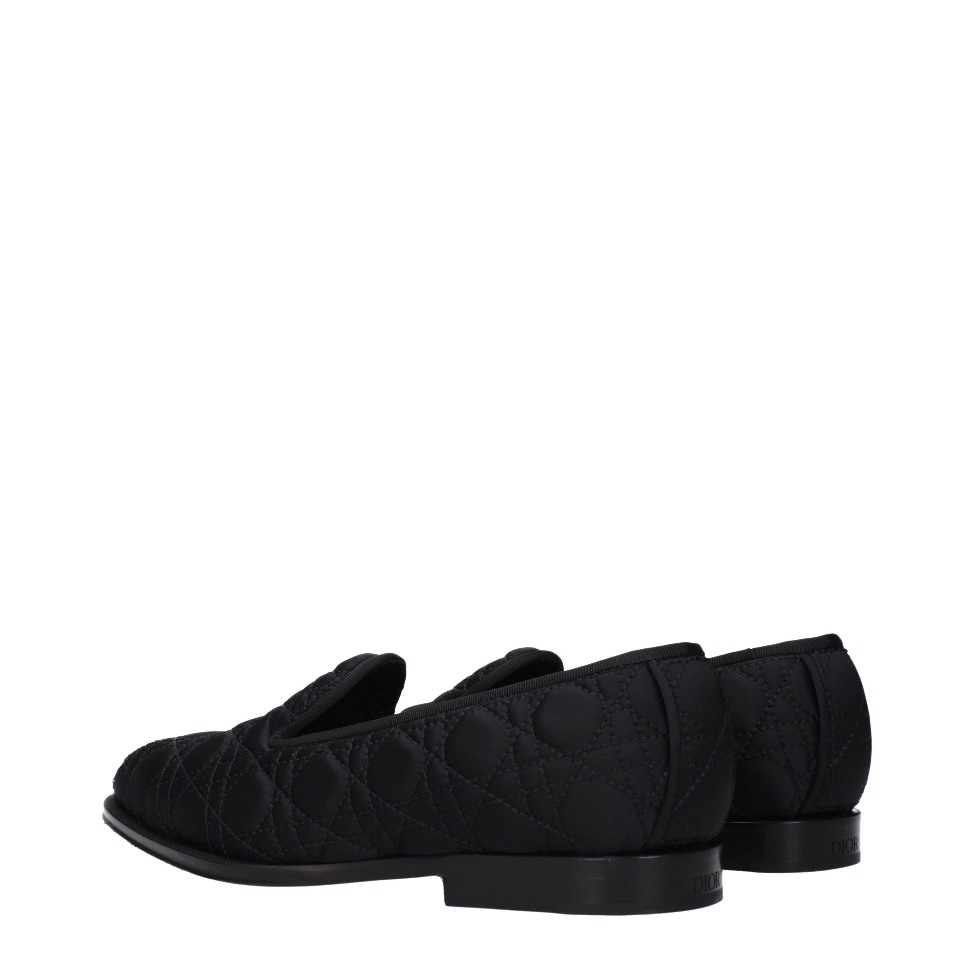Dior Christian Dior Slippers Men Fabric Black Size ONE SIZE - 4 Thumbnail
