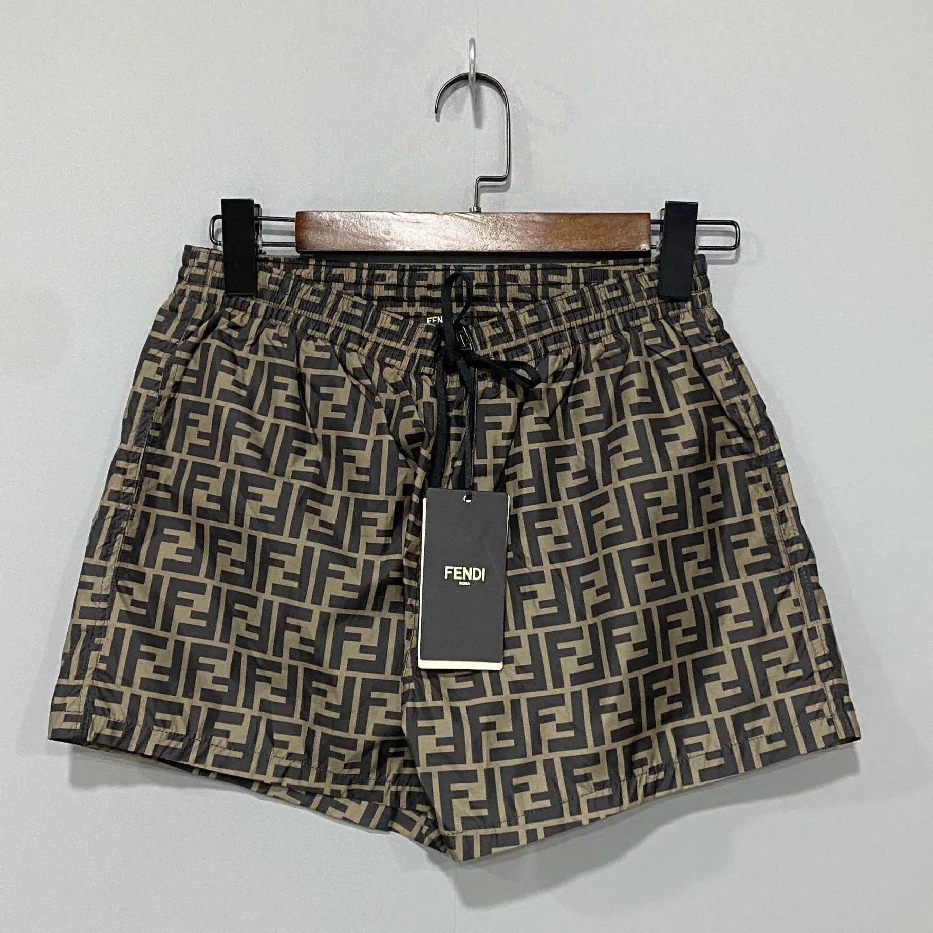 Fendi Brown Patterned Shorts Size 32 Size US 32 / EU 48 - 2 Thumbnail