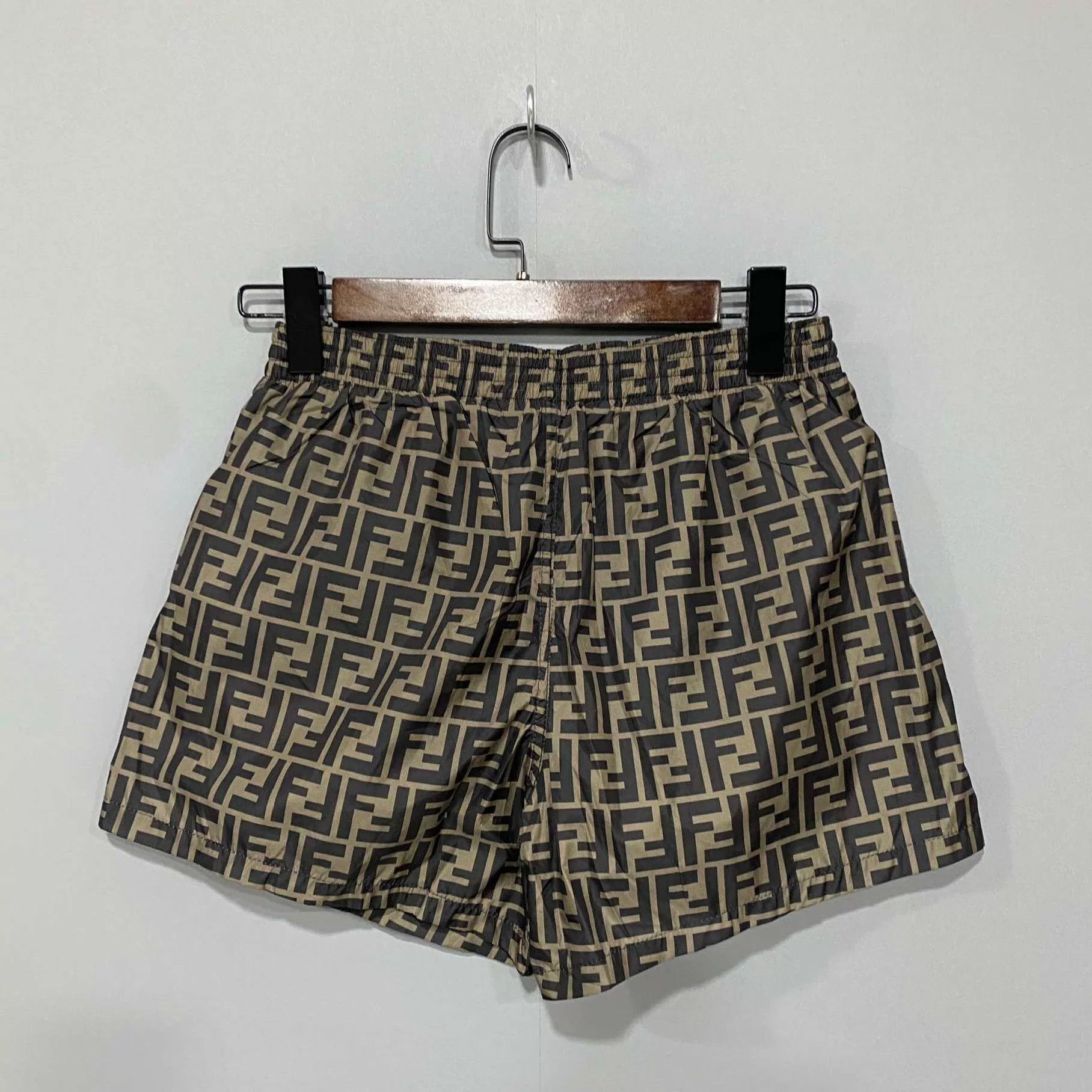 Fendi Brown Patterned Shorts Size 32 Size US 32 / EU 48 - 3 Thumbnail