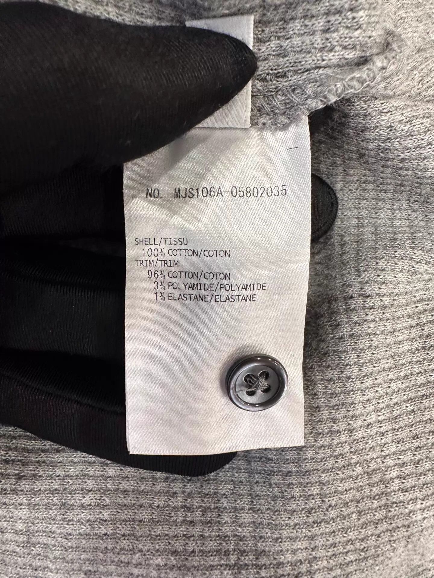 Thom Browne Gray Turtleneck Waffle Knit Long Sleeve Top Size US M / EU 48-50 / 2 - 7 Thumbnail