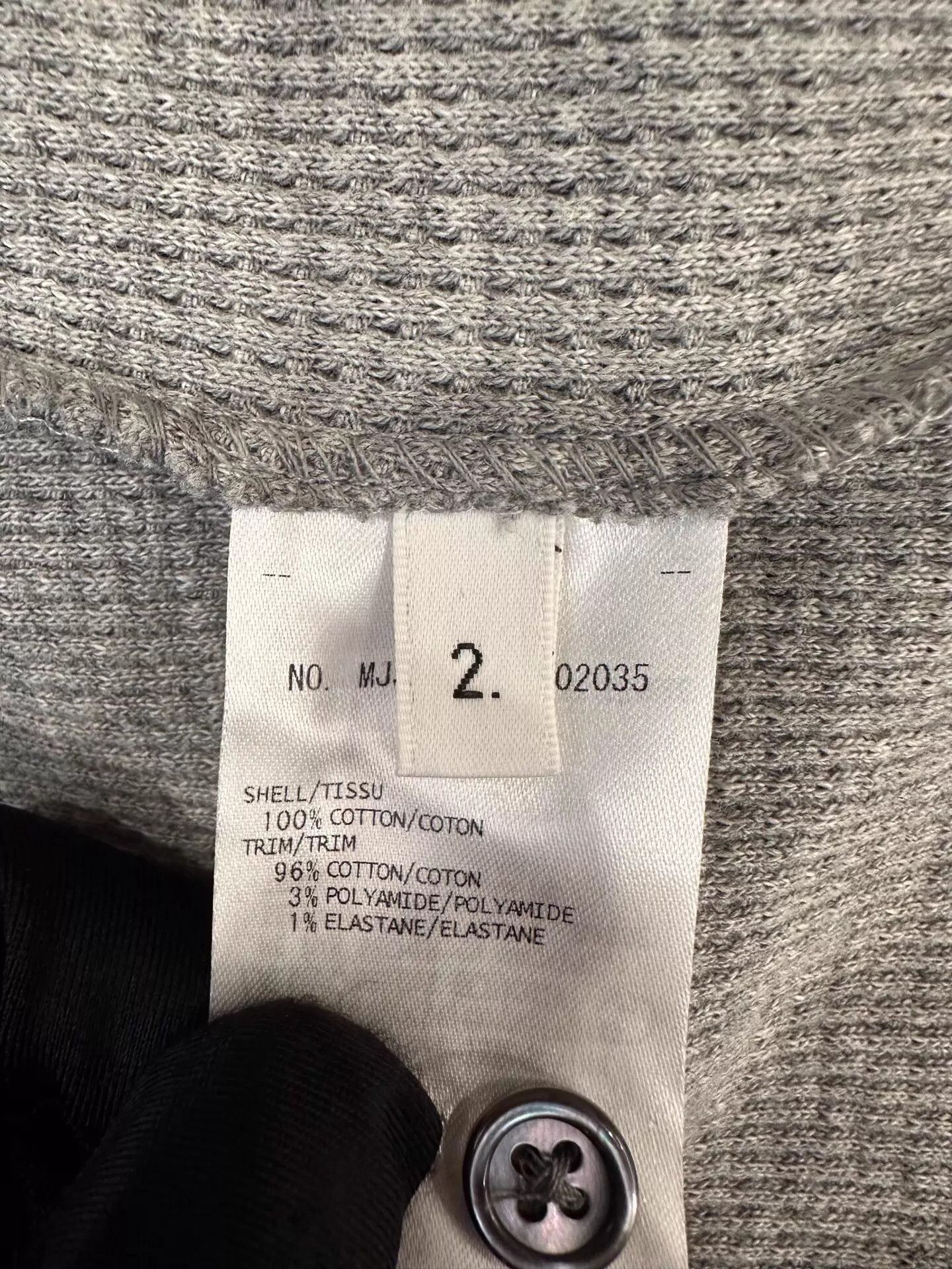 Thom Browne Gray Turtleneck Waffle Knit Long Sleeve Top Size US M / EU 48-50 / 2 - 6 Thumbnail