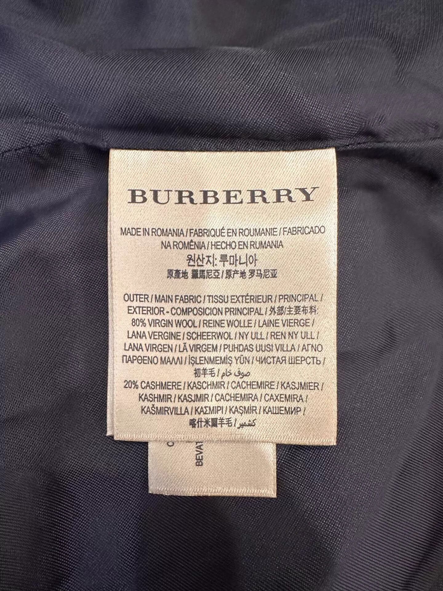 Burberry Blue Double-Breasted Belted Coat Size M Size US M / EU 48-50 / 2 - 7 Thumbnail