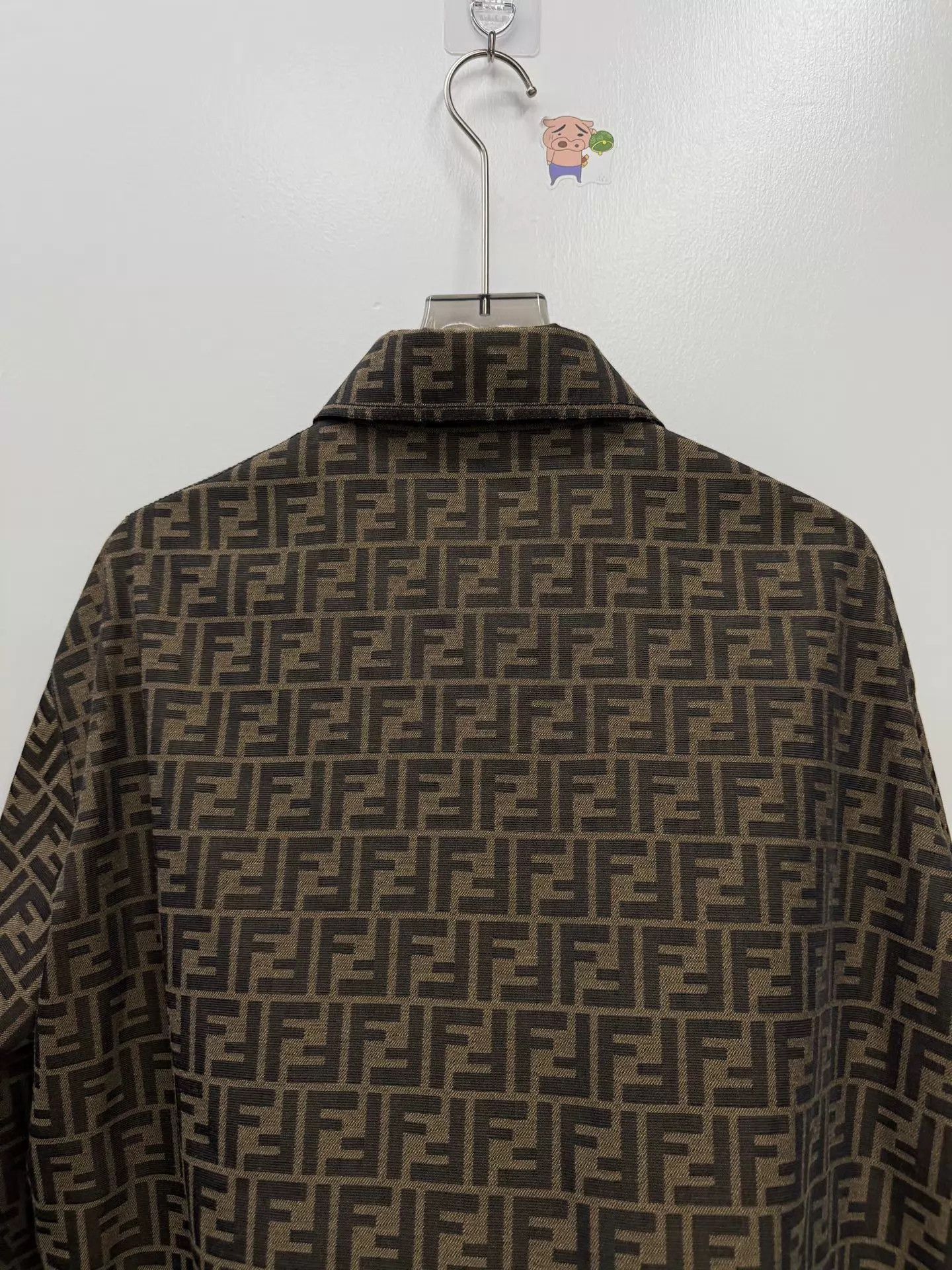Fendi Brown Patterned Long-Sleeve Button-Up Shirt Size US XS / EU 42 / 0 - 5 Thumbnail