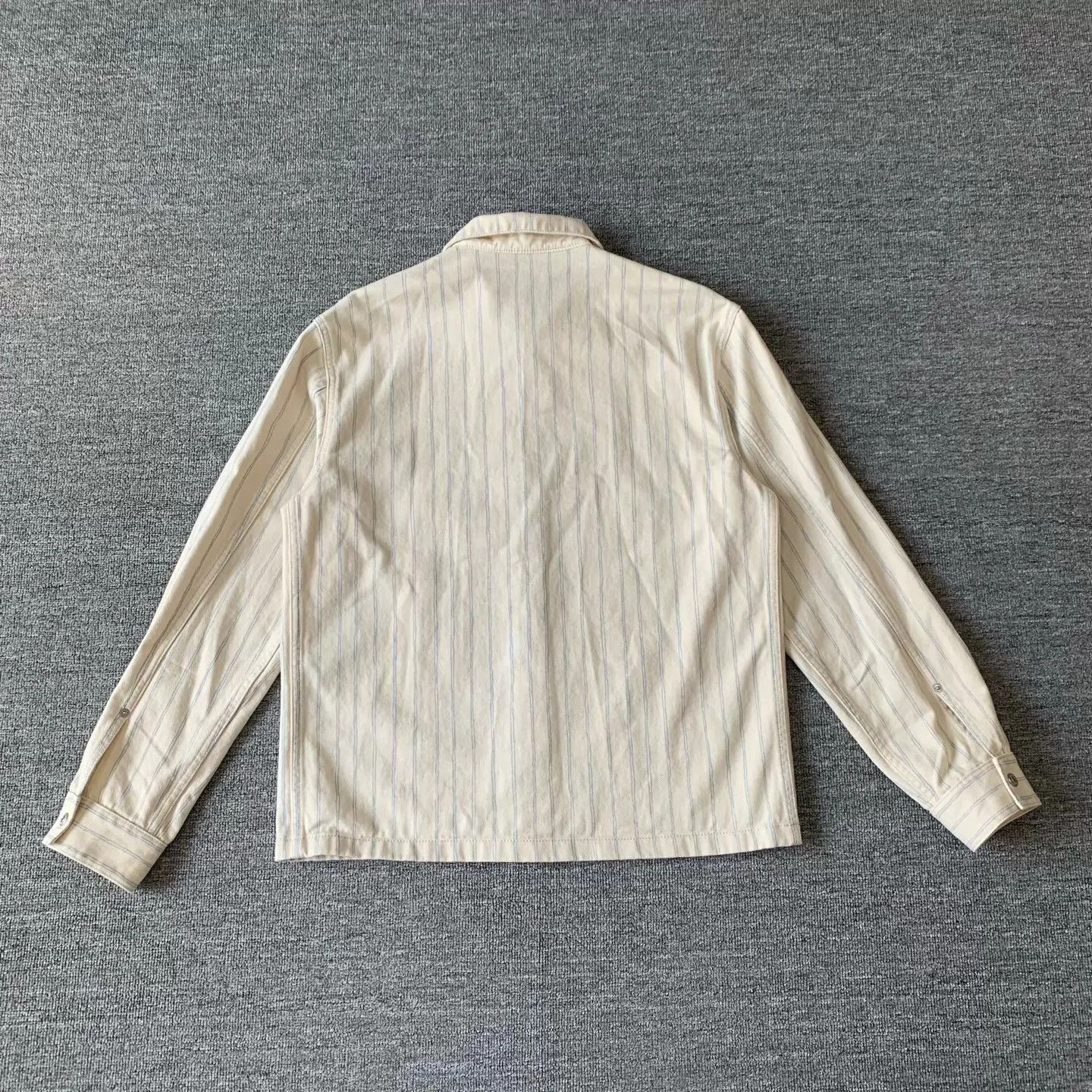 Dior Beige Striped Long Sleeve Button-Up Shirt Size US S / EU 44-46 / 1 - 2 Thumbnail