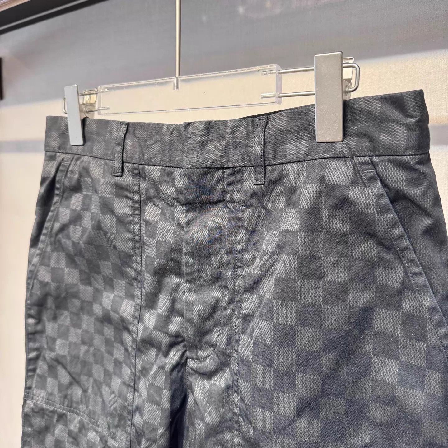 Louis Vuitton Black Checkered Casual Shorts Size 30 Size US 30 / EU 46 - 5 Thumbnail