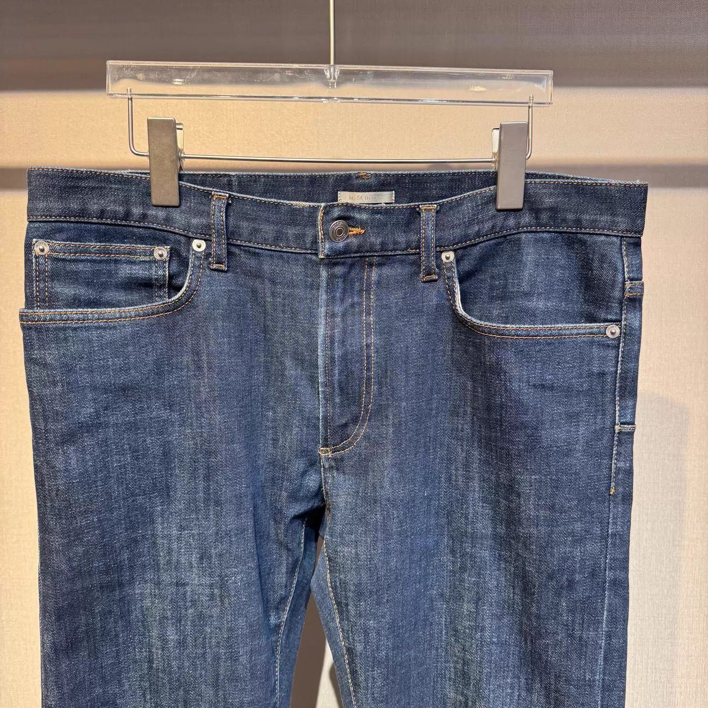 Dior Blue Denim Jeans with Rolled Cuffs Size US 32 / EU 48 - 3 Thumbnail