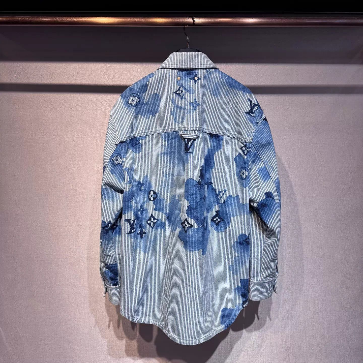 Louis Vuitton Blue Printed Striped Button-Up Shirt XS Size US XS / EU 42 / 0 - 2 Thumbnail