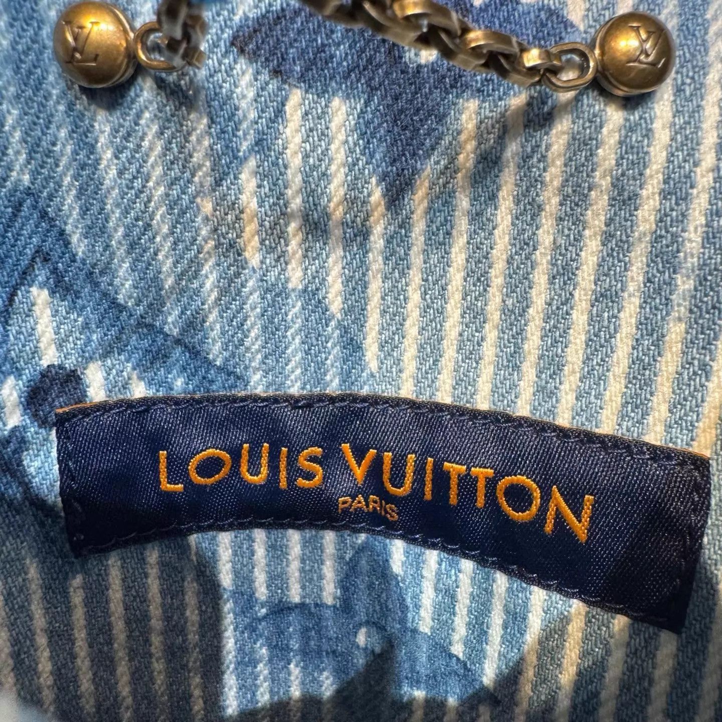 Louis Vuitton Blue Printed Striped Button-Up Shirt XS Size US XS / EU 42 / 0 - 4 Thumbnail