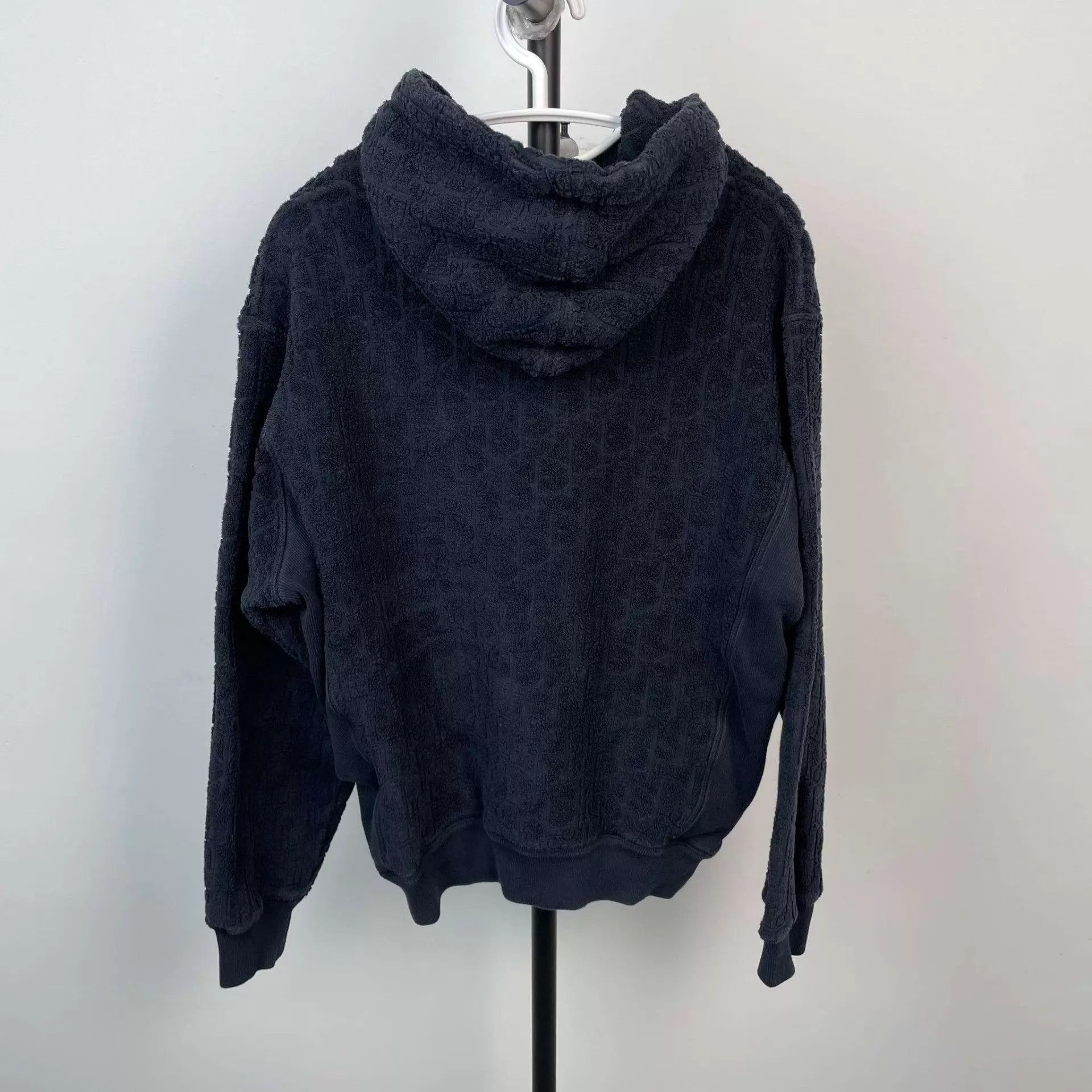 Dior Blue Textured Hoodie with Drawstring Size US M / EU 48-50 / 2 - 2 Thumbnail