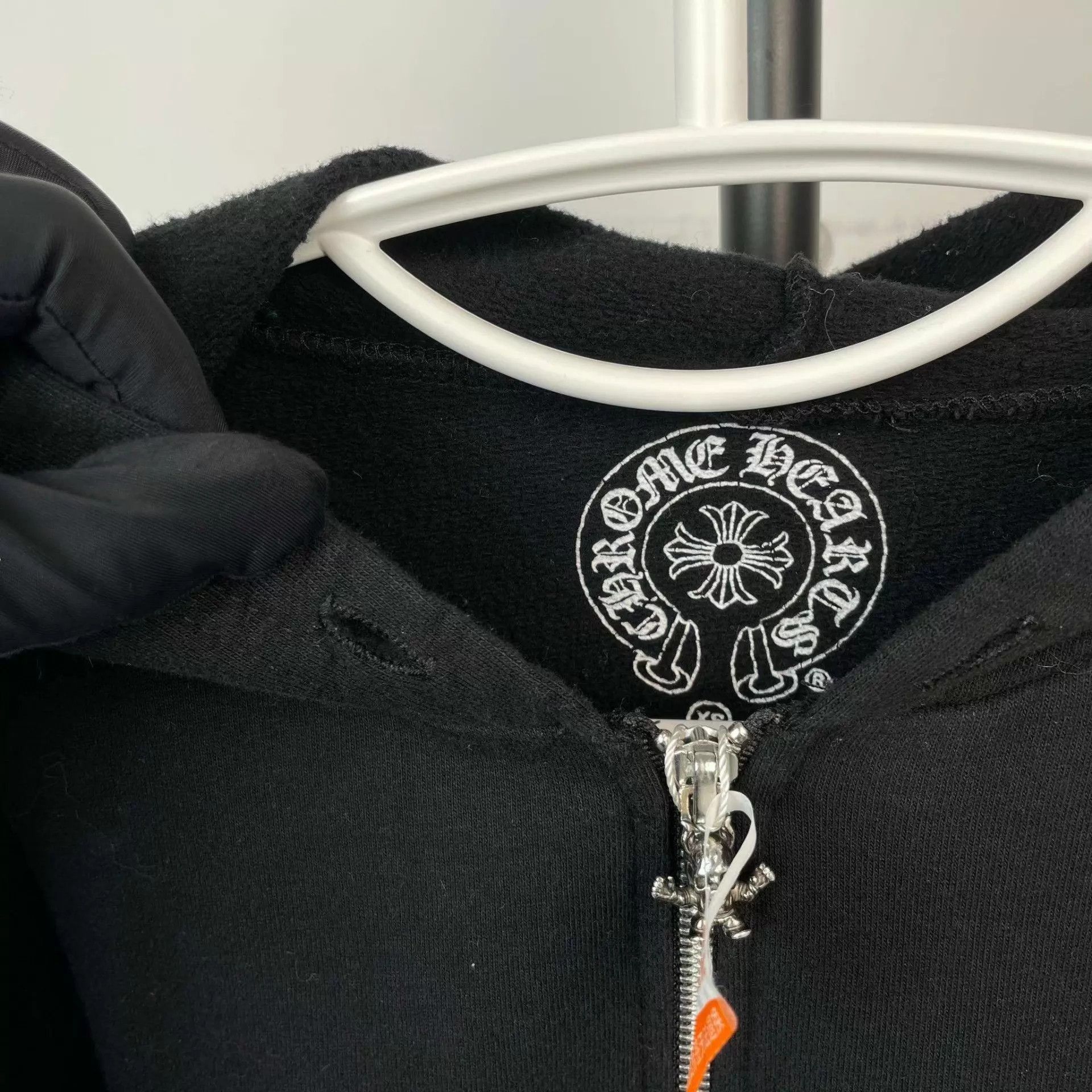 Chrome Hearts Black Zip-Up Hoodie with Skeleton Graphic, XS Size US XS / EU 42 / 0 - 6 Thumbnail