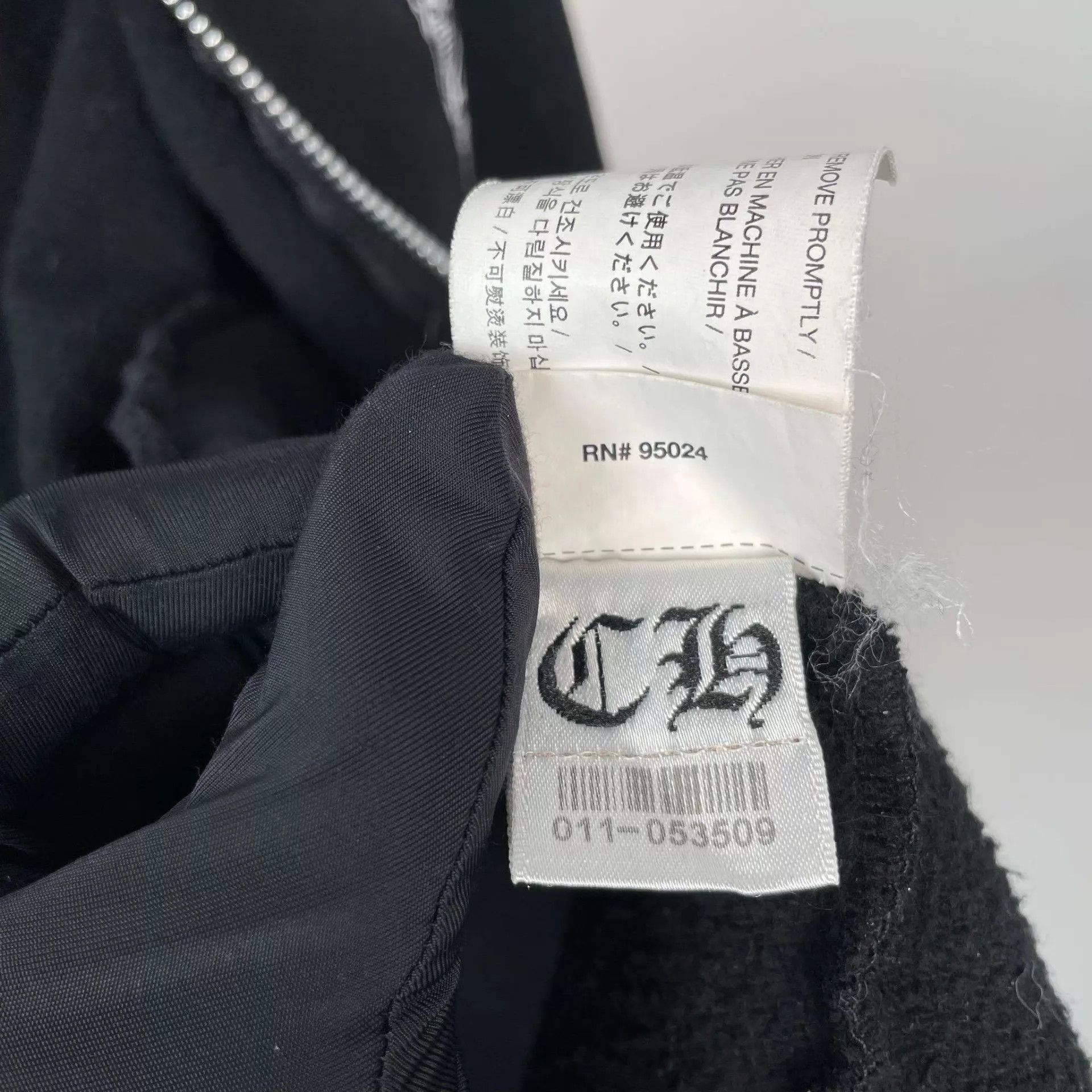 Chrome Hearts Black Zip-Up Hoodie with Skeleton Graphic, XS Size US XS / EU 42 / 0 - 9 Thumbnail