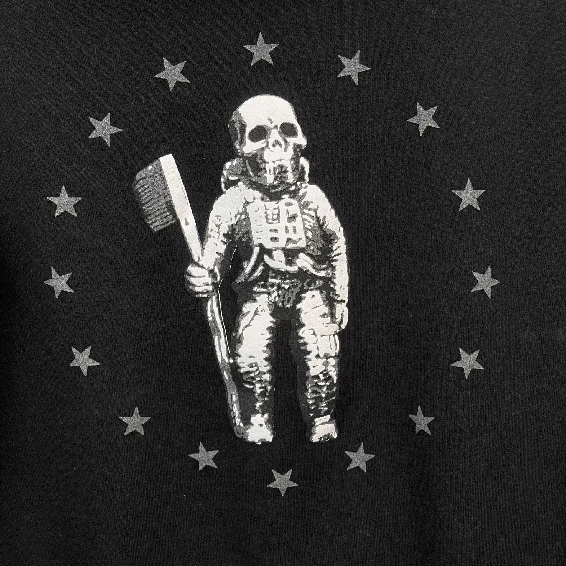 Chrome Hearts Black Zip-Up Hoodie with Skeleton Graphic, XS Size US XS / EU 42 / 0 - 5 Thumbnail