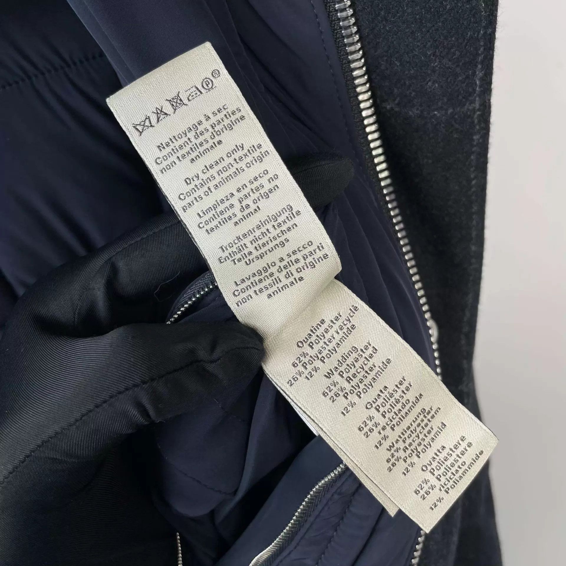 Hermes Blue Quilted Checked Long Coat Size M Size US M / EU 48-50 / 2 - 7 Thumbnail
