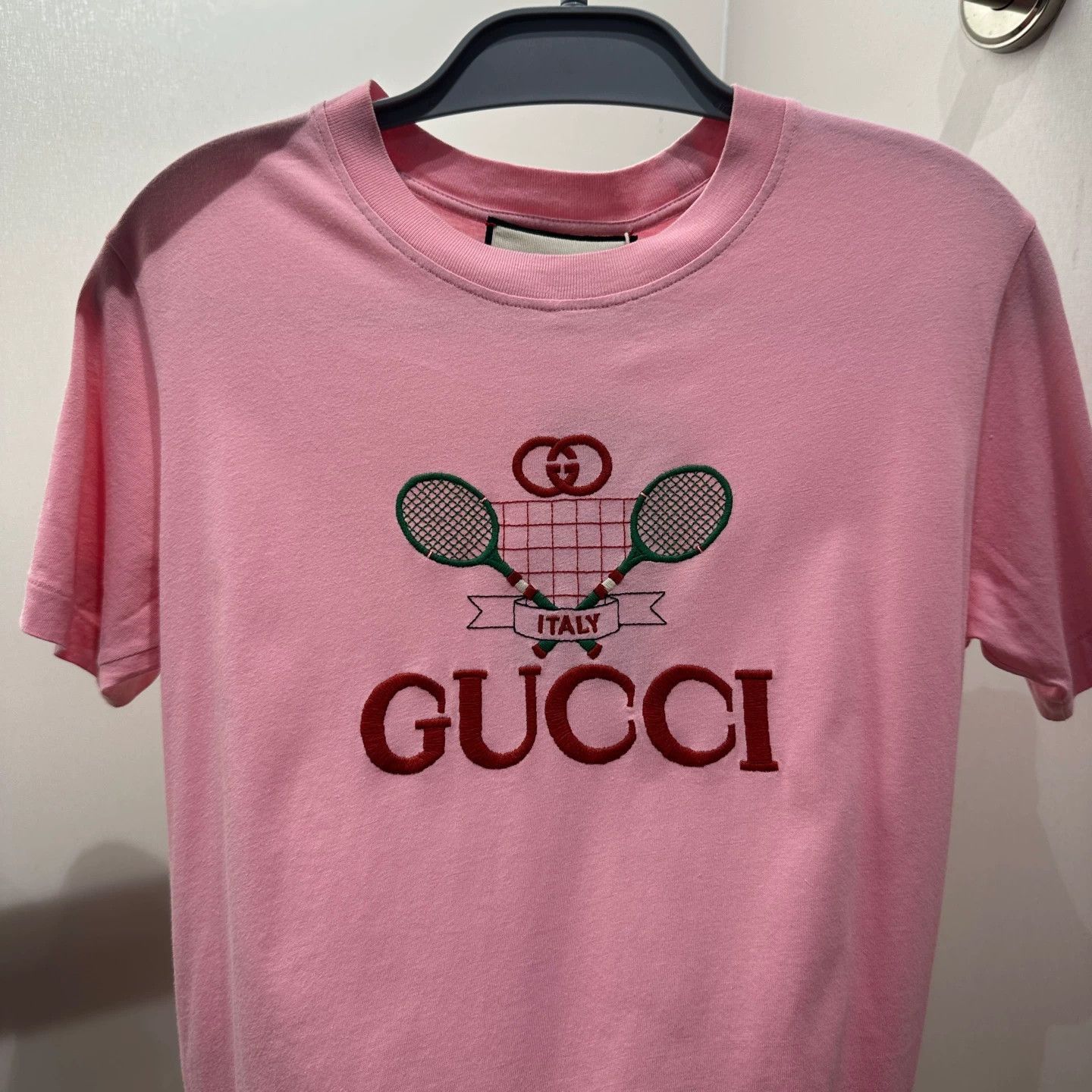 Gucci Pink Short Sleeve Graphic T-Shirt Size US XXS / EU 40 - 6 Thumbnail