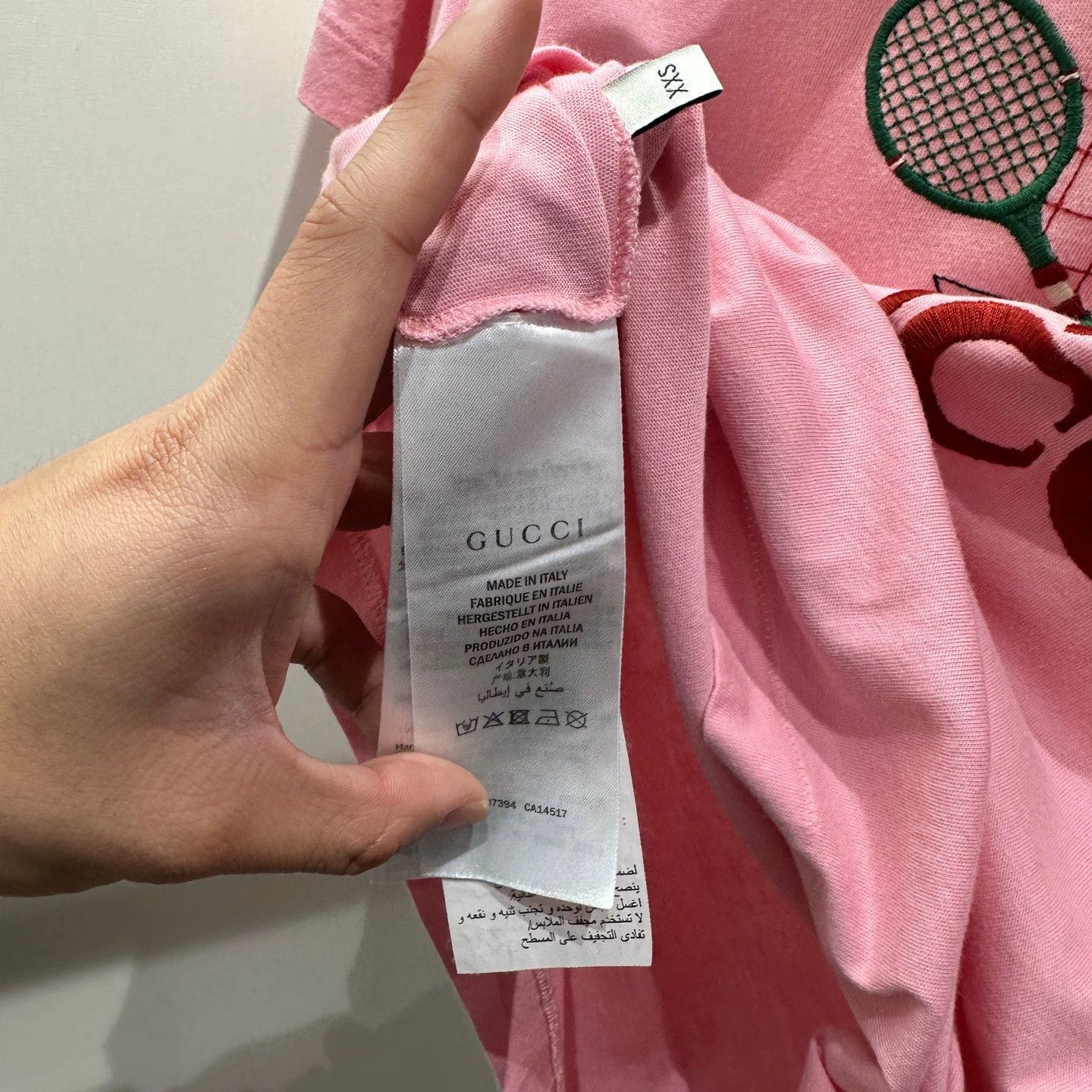 Gucci Pink Short Sleeve Graphic T-Shirt Size US XXS / EU 40 - 4 Thumbnail
