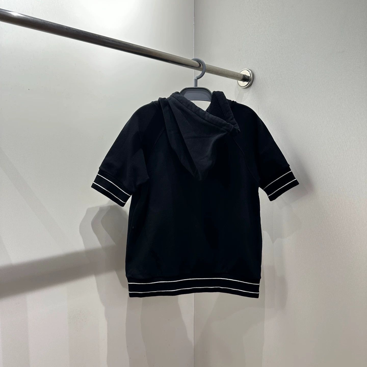 Dior Black Short Sleeve Hoodie with Graphic Print Size US S / EU 44-46 / 1 - 2 Thumbnail