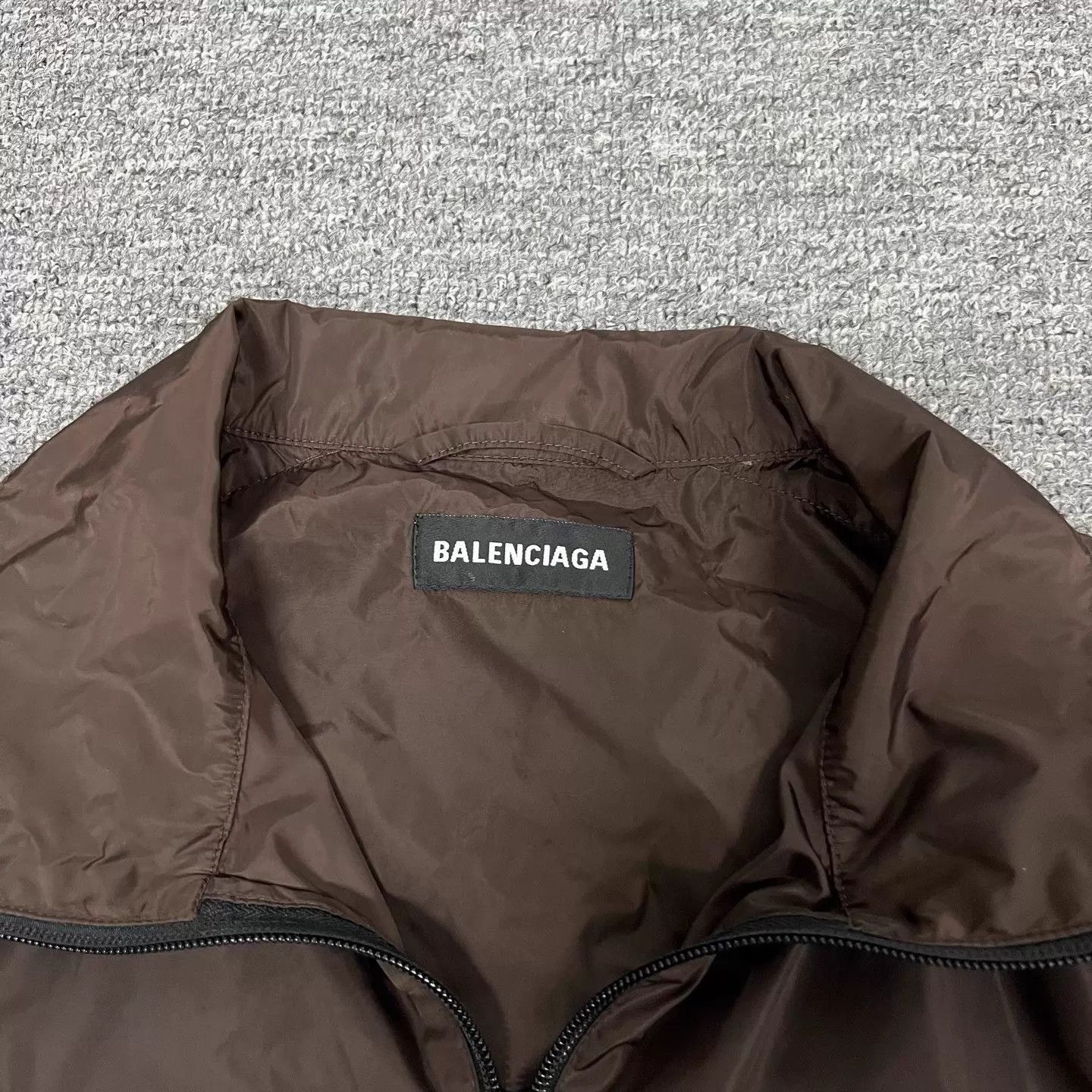 Balenciaga Brown Colorblock Lightweight Jacket - Size S Size US S / EU 44-46 / 1 - 6 Thumbnail
