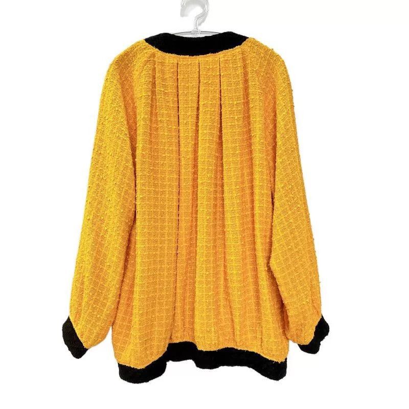 Gucci Yellow Textured Button-Front Light Jacket XS Size US XS / EU 42 / 0 - 3 Thumbnail