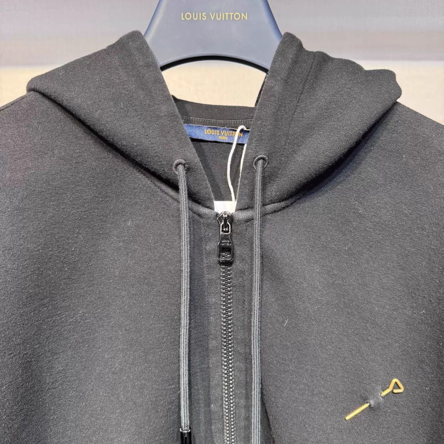 Louis Vuitton Black Zip-Up Hoodie with Front Pocket - XL Size US XL / EU 56 / 4 - 3 Thumbnail