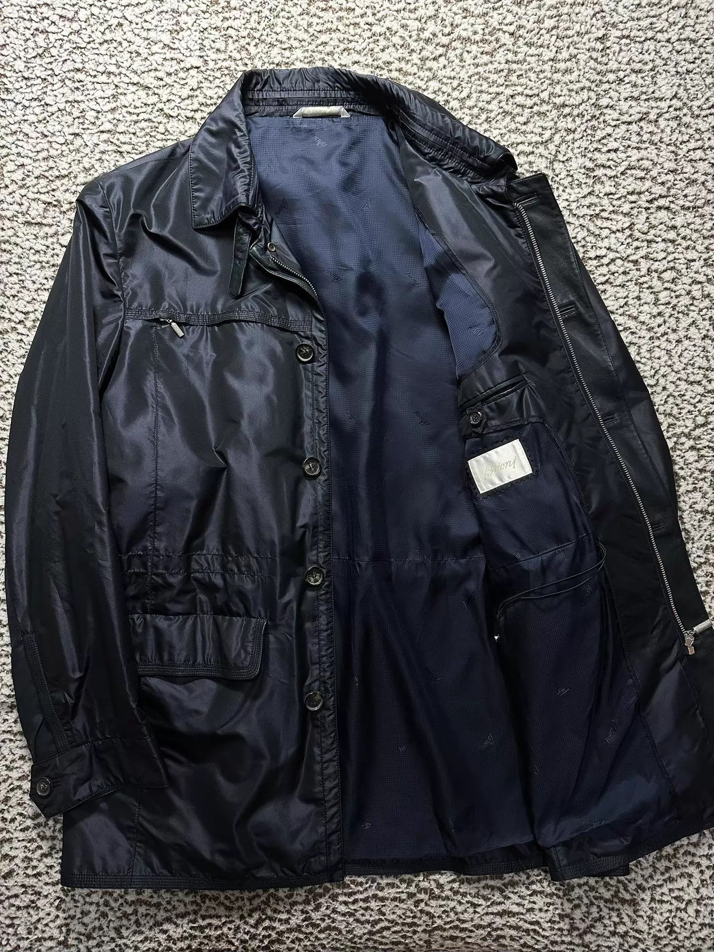 Brioni Black Lightweight Jacket with Pockets - Size L Size US L / EU 52-54 / 3 - 2 Thumbnail