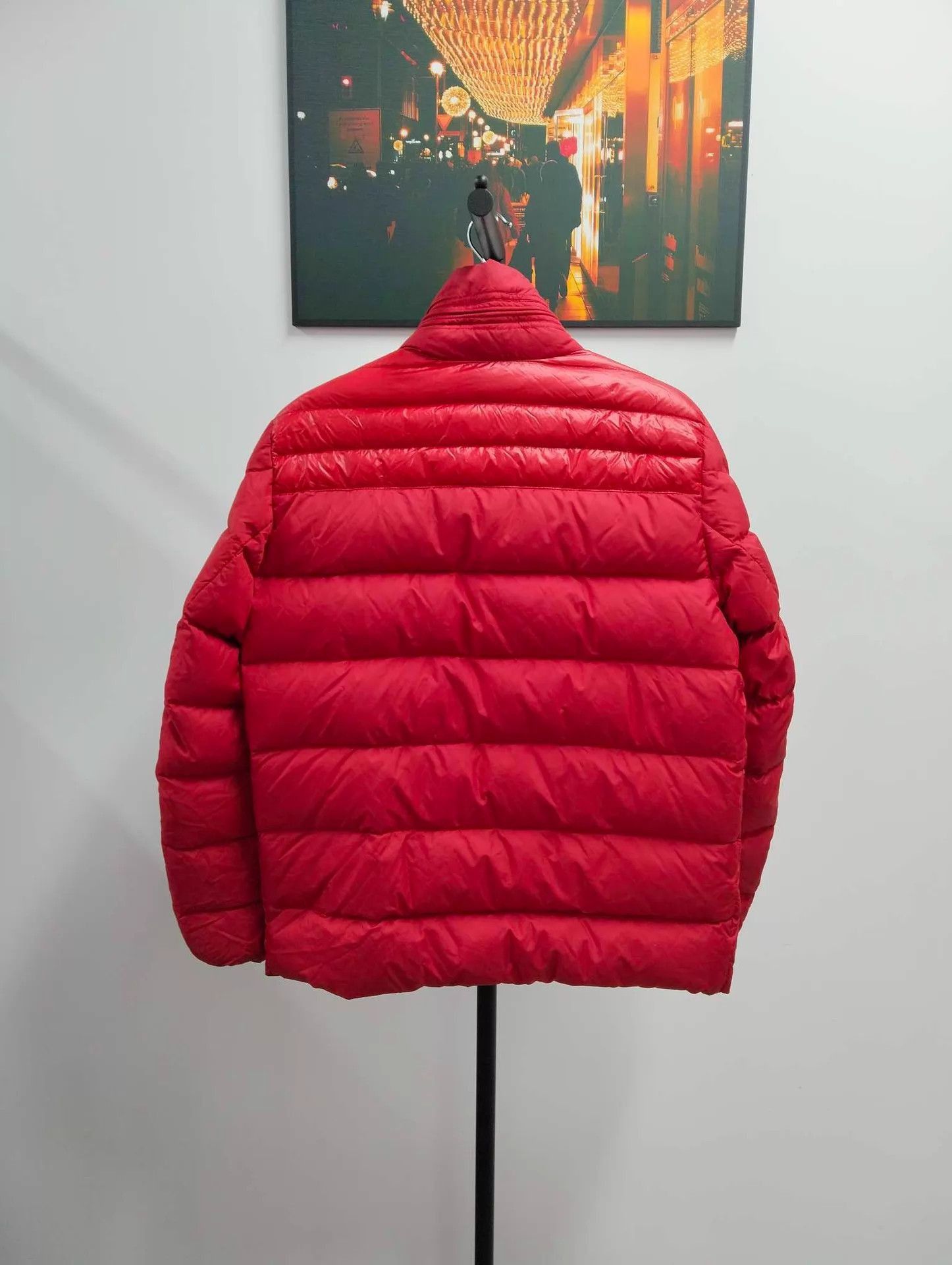 Moncler Red Puffer Jacket Size L Size US L / EU 52-54 / 3 - 2 Thumbnail