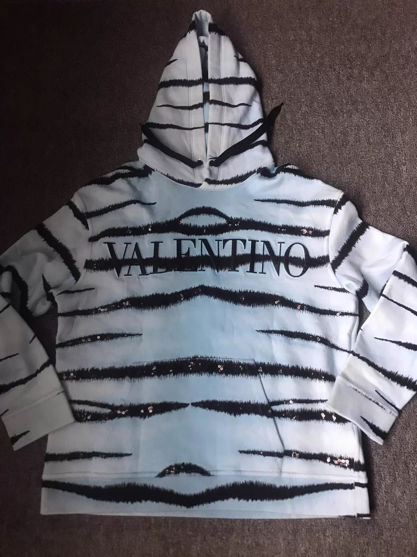 Valentino Striped Pattern Oversized Hoodie Size US S / EU 44-46 / 1 - 3 Thumbnail