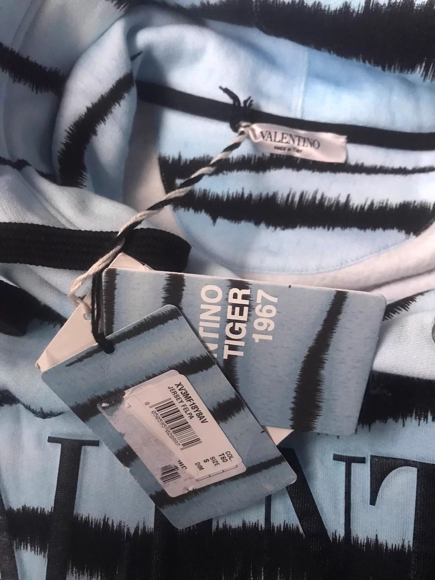 Valentino Striped Pattern Oversized Hoodie Size US S / EU 44-46 / 1 - 5 Thumbnail