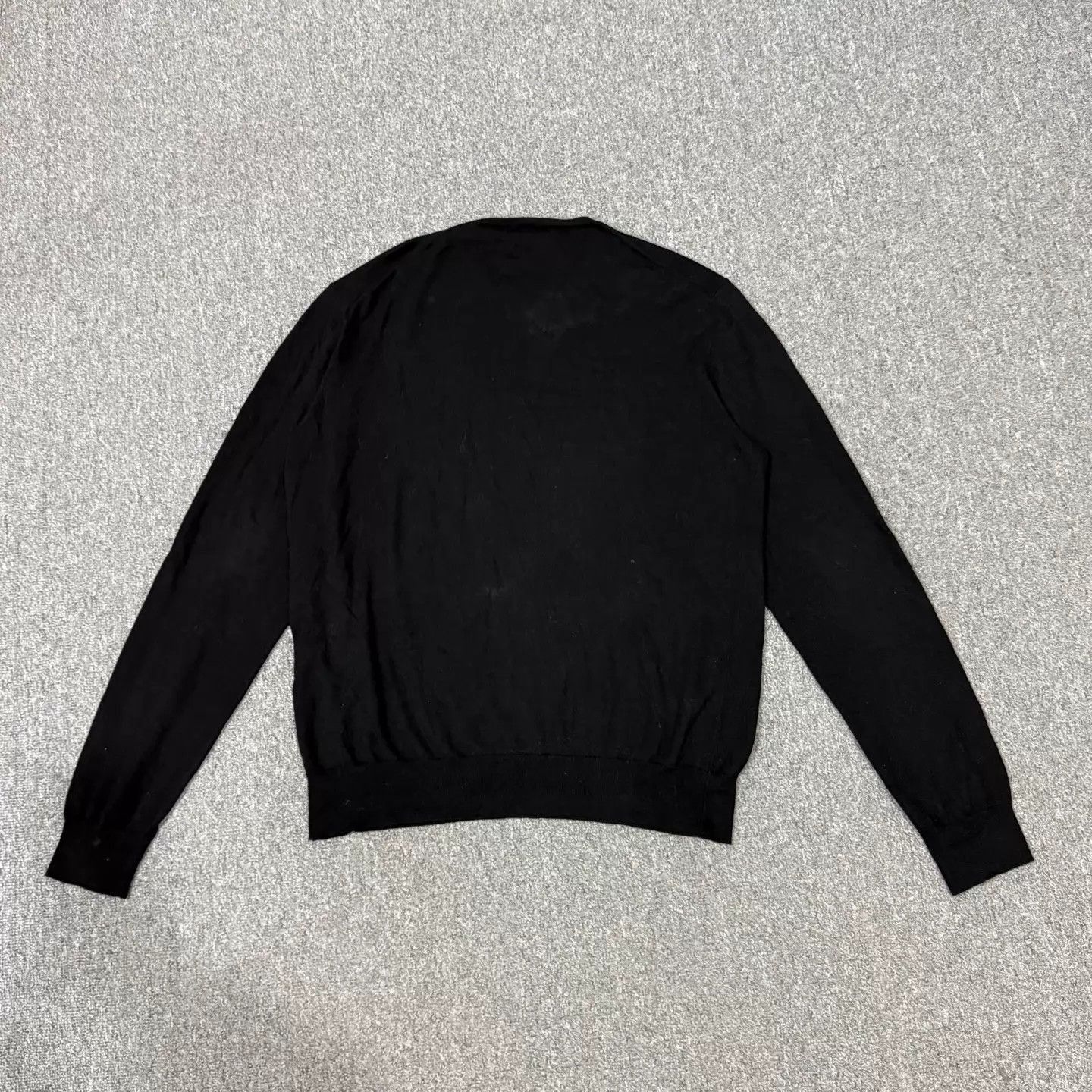 Prada Black Long Sleeve Knit Sweater Size US M / EU 48-50 / 2 - 2 Thumbnail