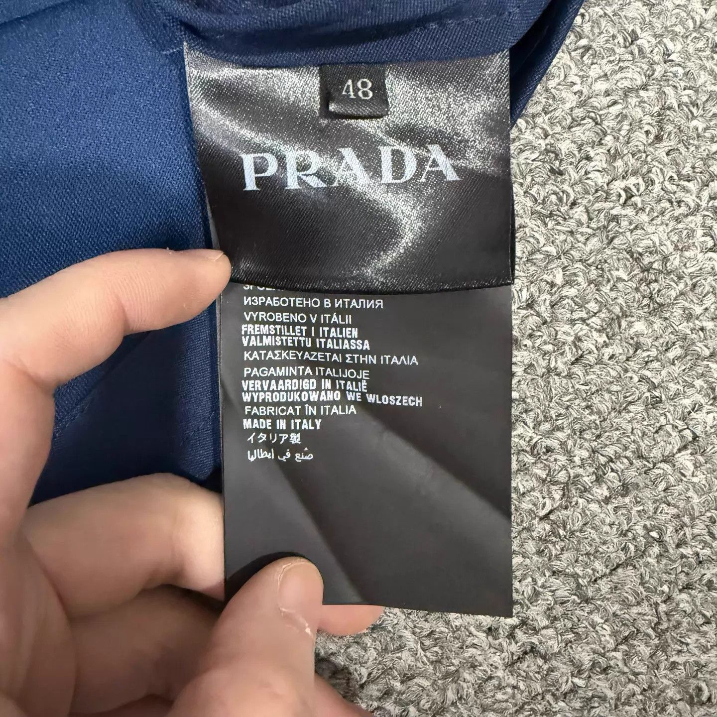 Prada Blue Color Block Zip-Up Jacket Size US M / EU 48-50 / 2 - 5 Thumbnail